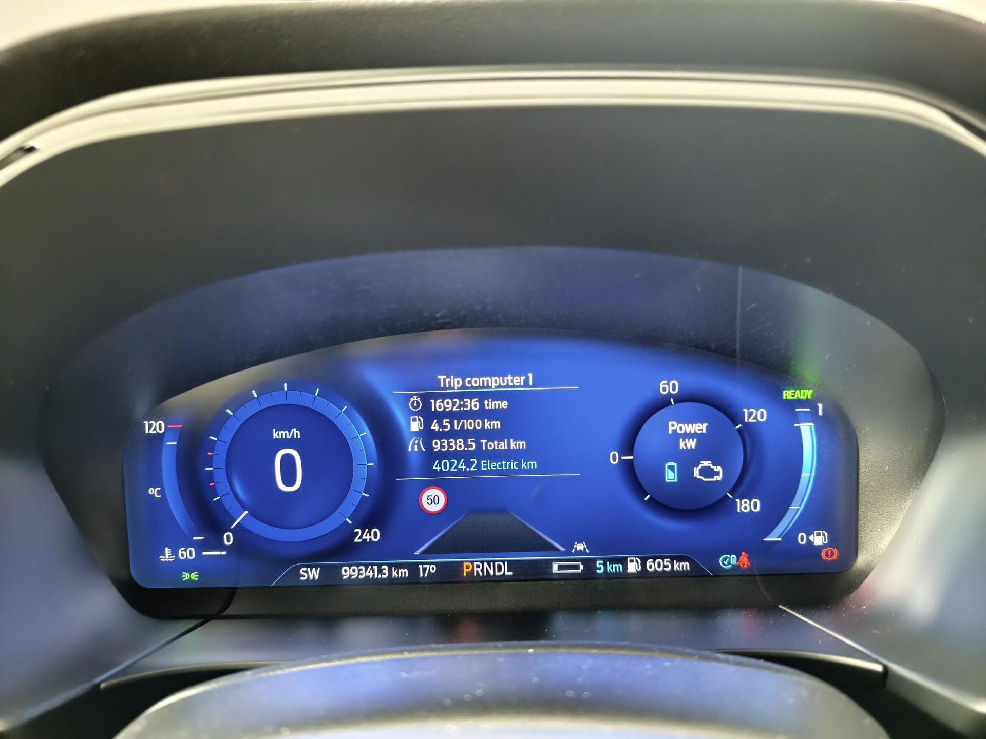 Ford Kuga met kenteken KLT-55-Z – dashboard
