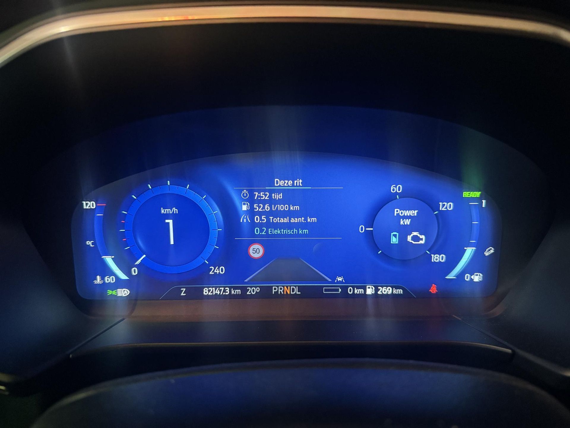 Ford Kuga met kenteken L-771-PX – dashboard