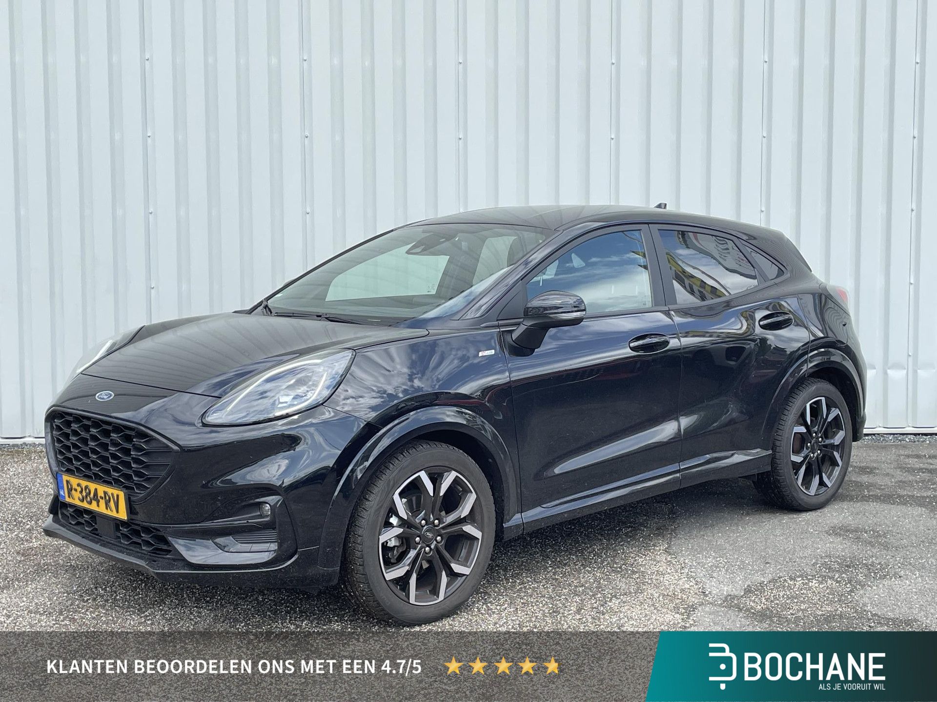 Ford Puma met kenteken R-384-RV – vooraanzicht