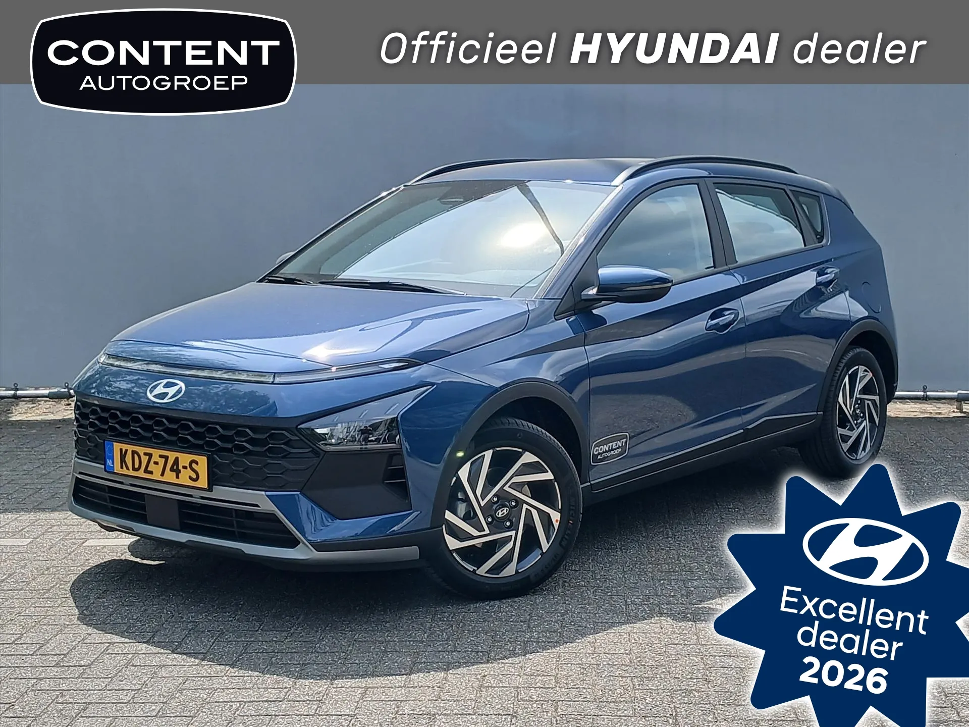 Hyundai Bayon met kenteken KDZ-74-S – vooraanzicht
