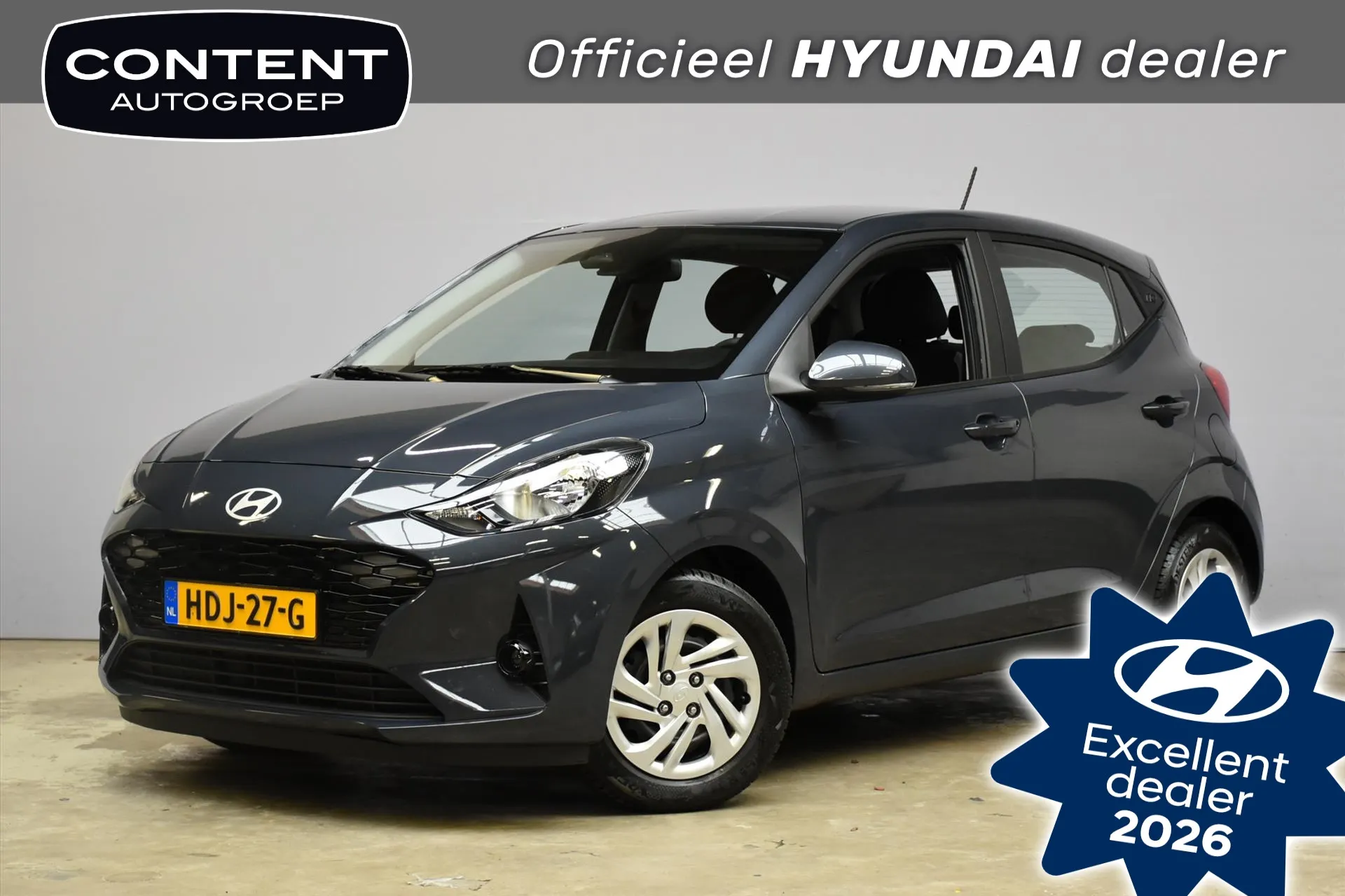 Hyundai i10 met kenteken HDJ-27-G – vooraanzicht