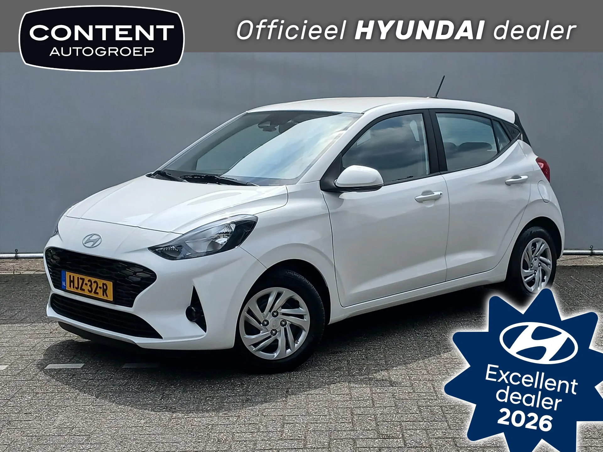 Hyundai i10 met kenteken HJZ-32-R – vooraanzicht