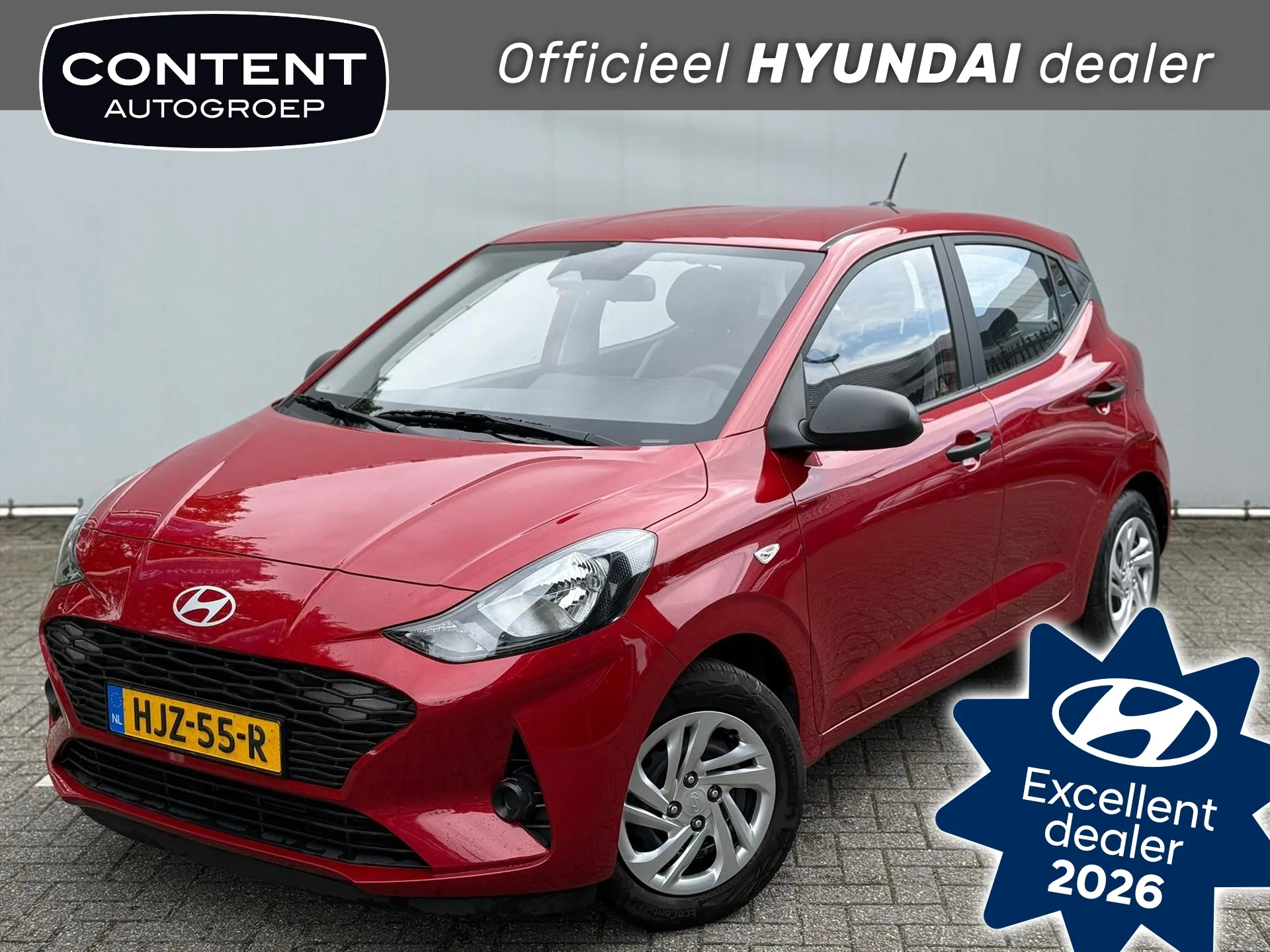 Hyundai i10 met kenteken HJZ-55-R – vooraanzicht