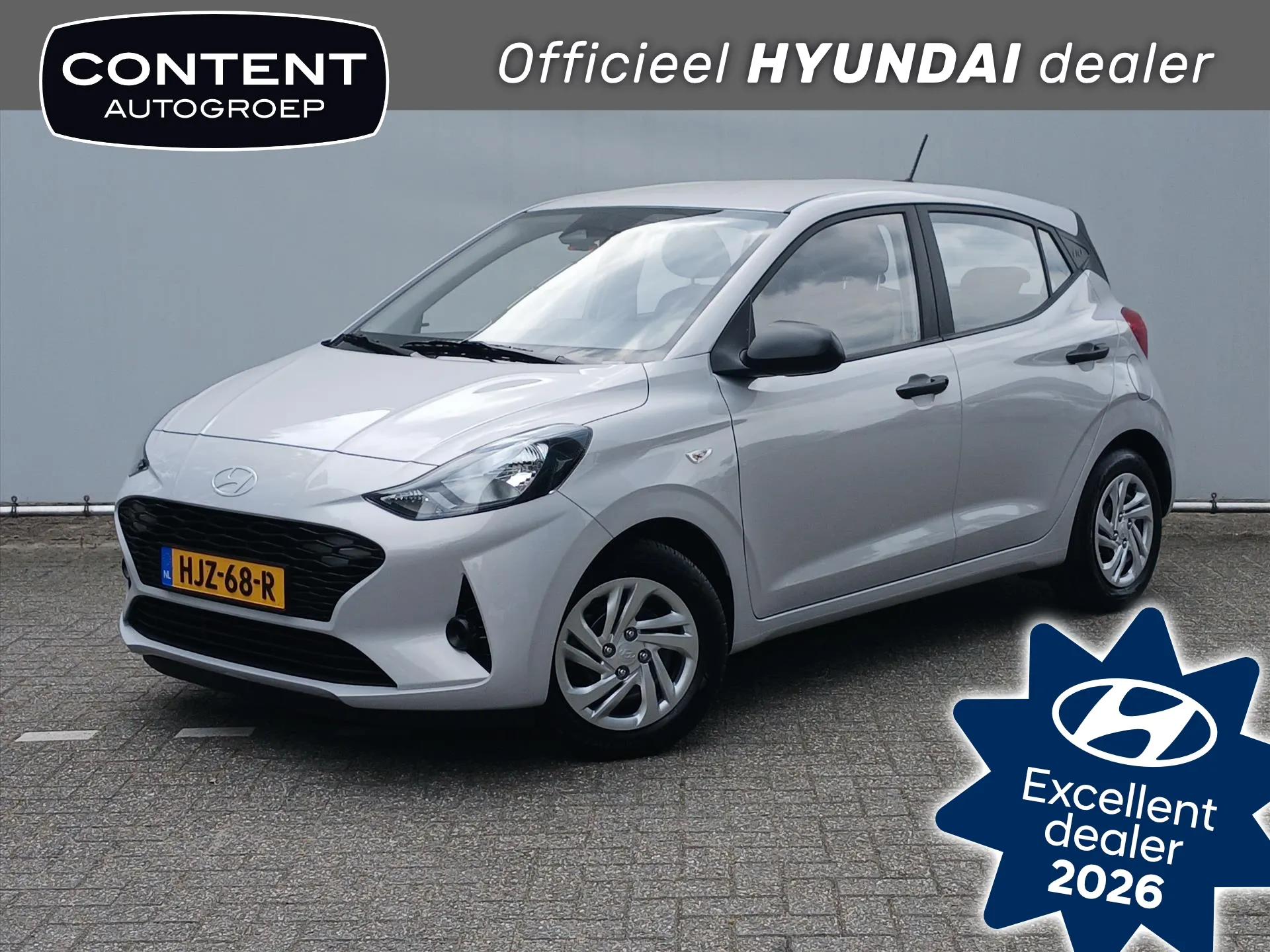 Hyundai i10 met kenteken HJZ-68-R – vooraanzicht