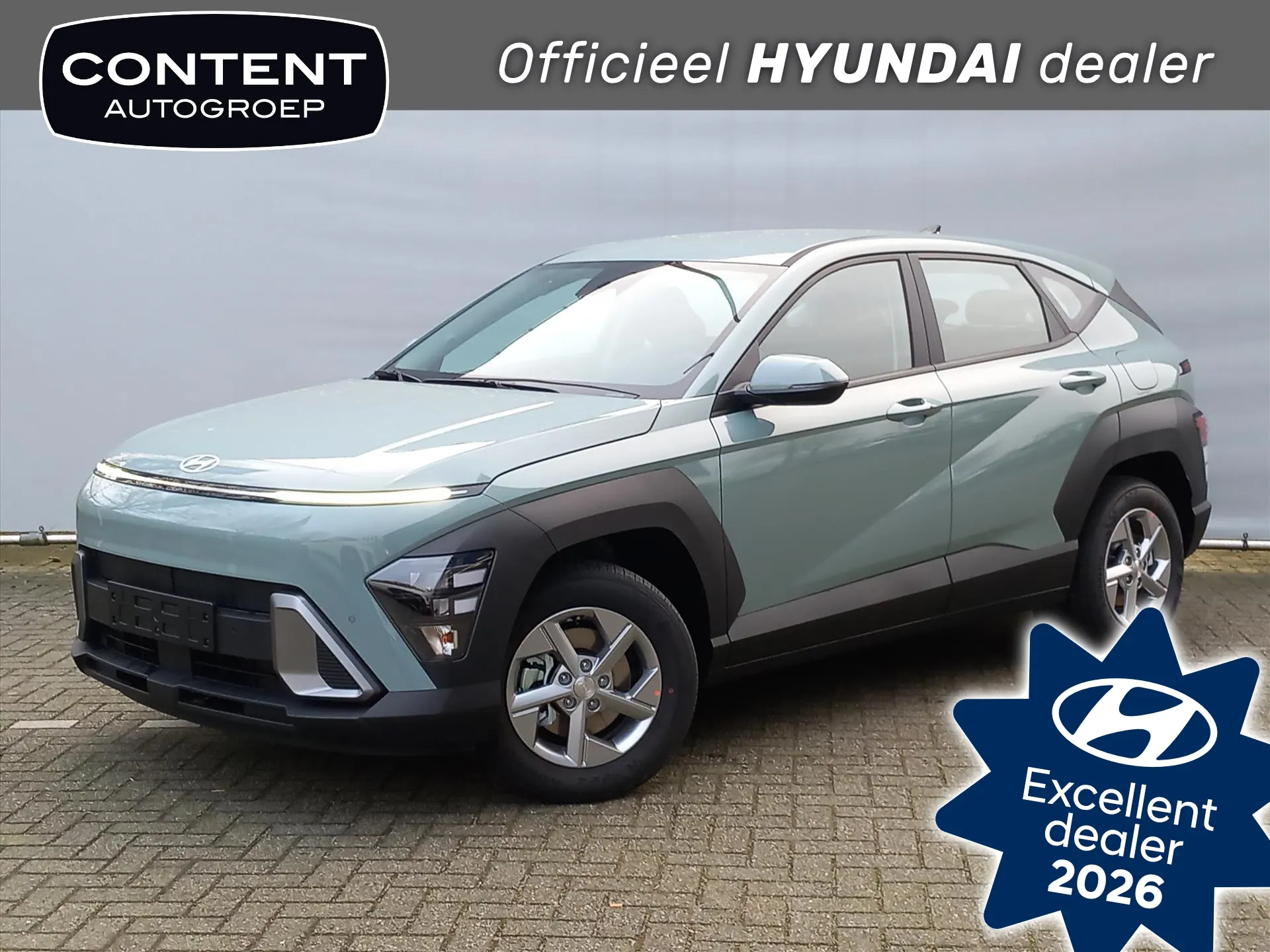Hyundai Kona met kenteken 66832 – vooraanzicht
