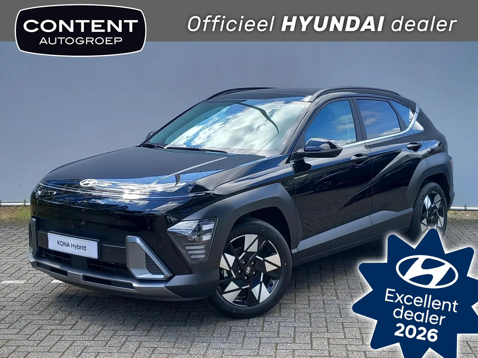 Hyundai Kona met kenteken 76757 – vooraanzicht