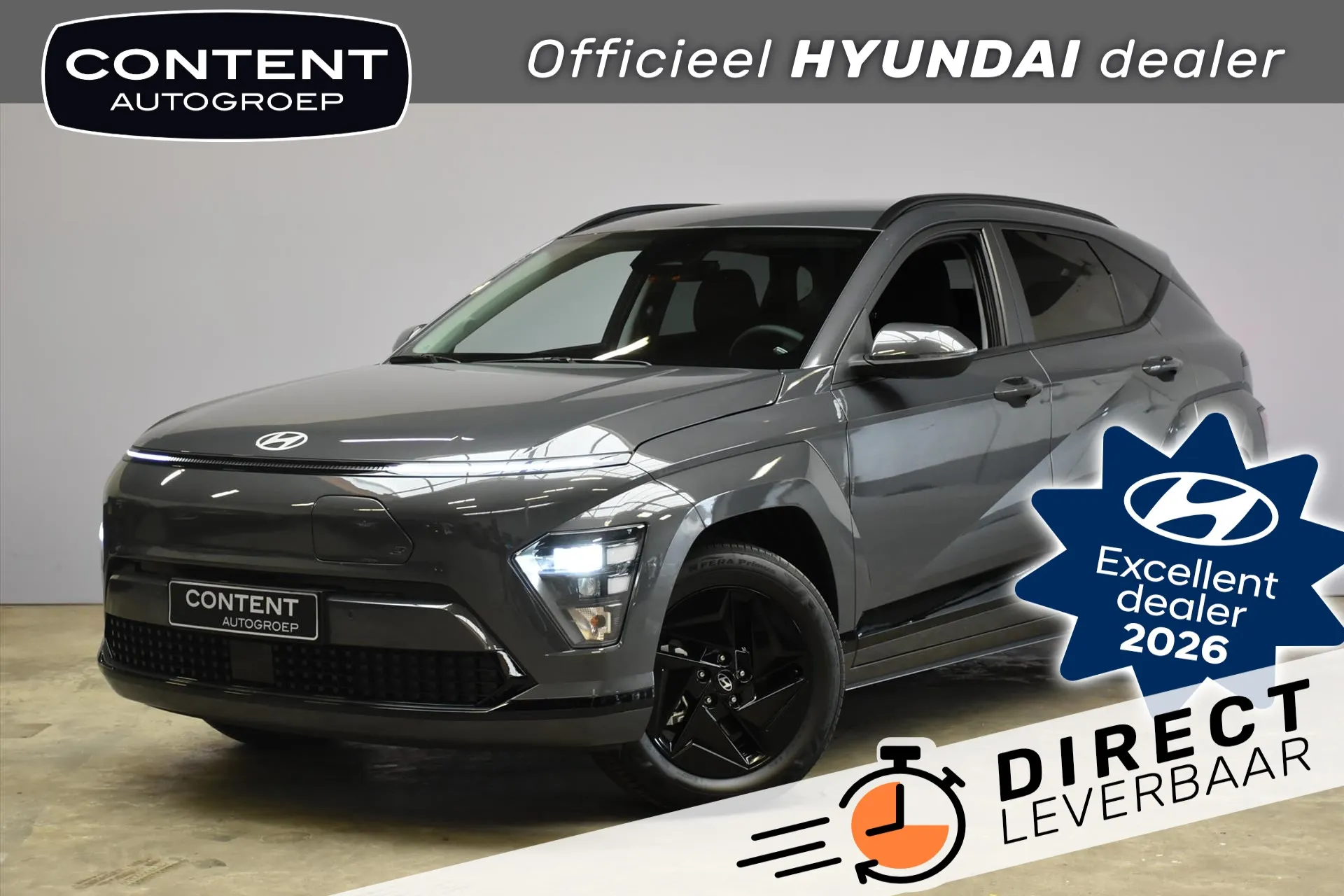 Hyundai Kona met kenteken 77461 – vooraanzicht