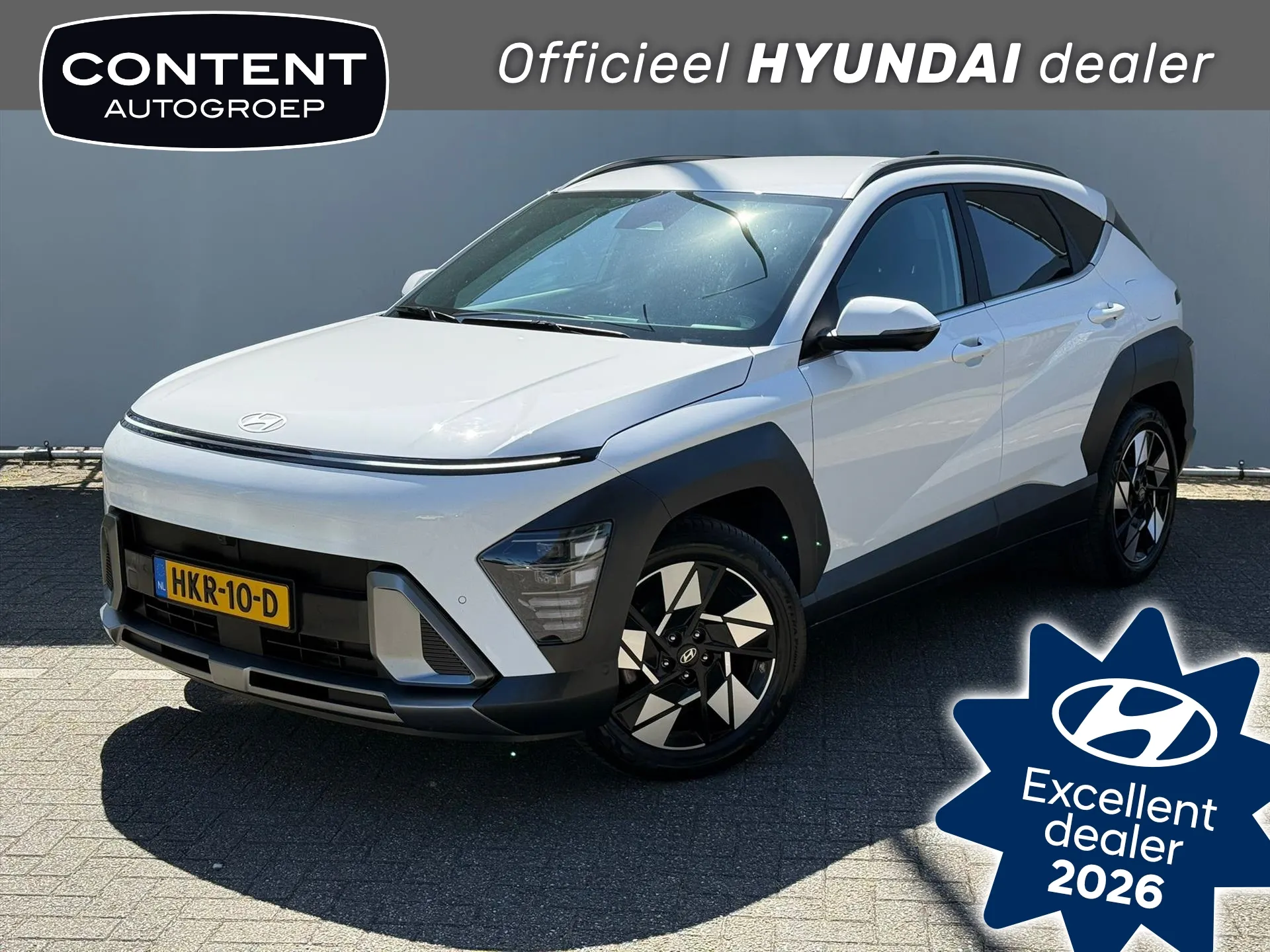 Hyundai Kona met kenteken HKR-10-D – vooraanzicht