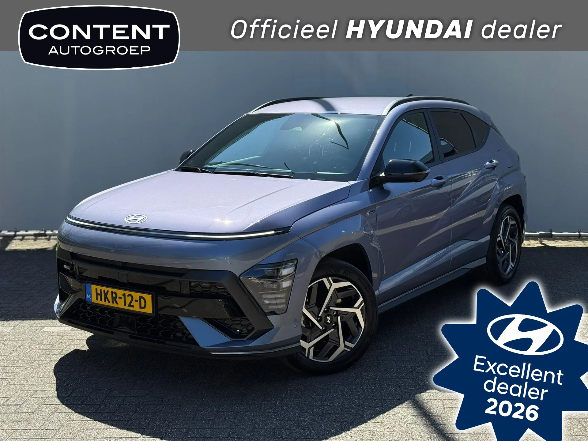 Hyundai Kona met kenteken HKR-12-D – vooraanzicht