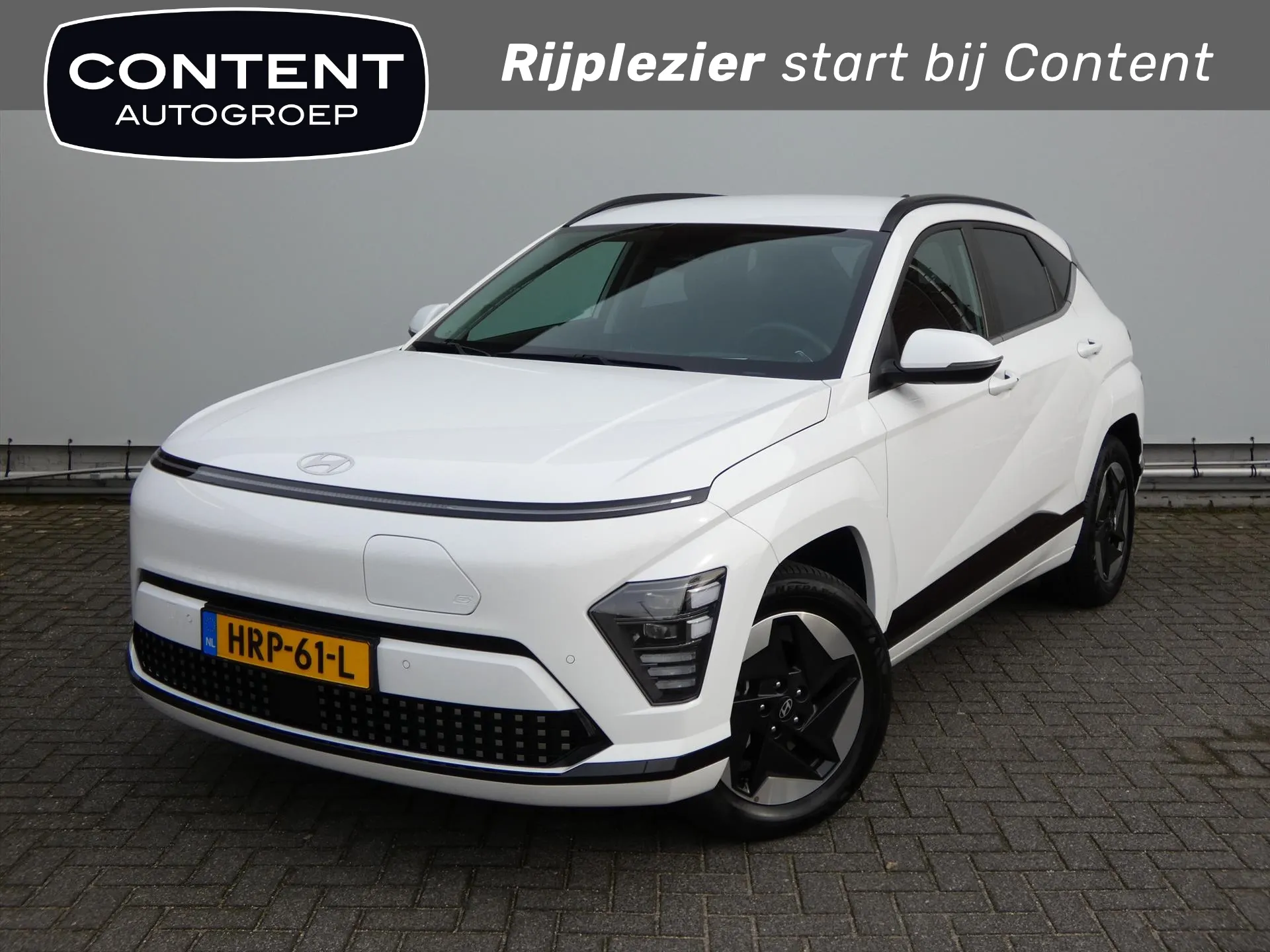 Hyundai Kona met kenteken HRP-61-L – vooraanzicht