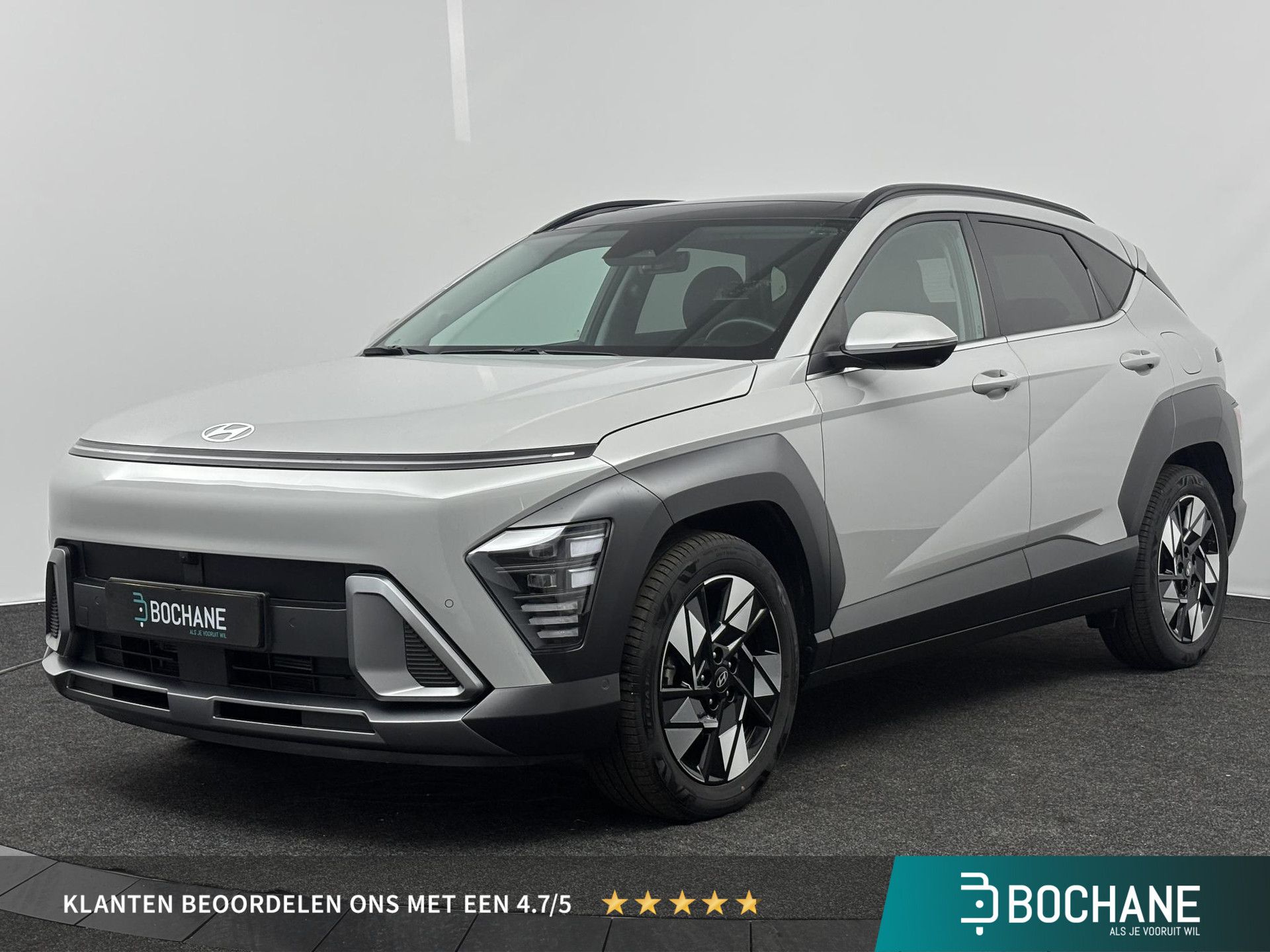 Hyundai Kona met kenteken KGN-61-H – vooraanzicht