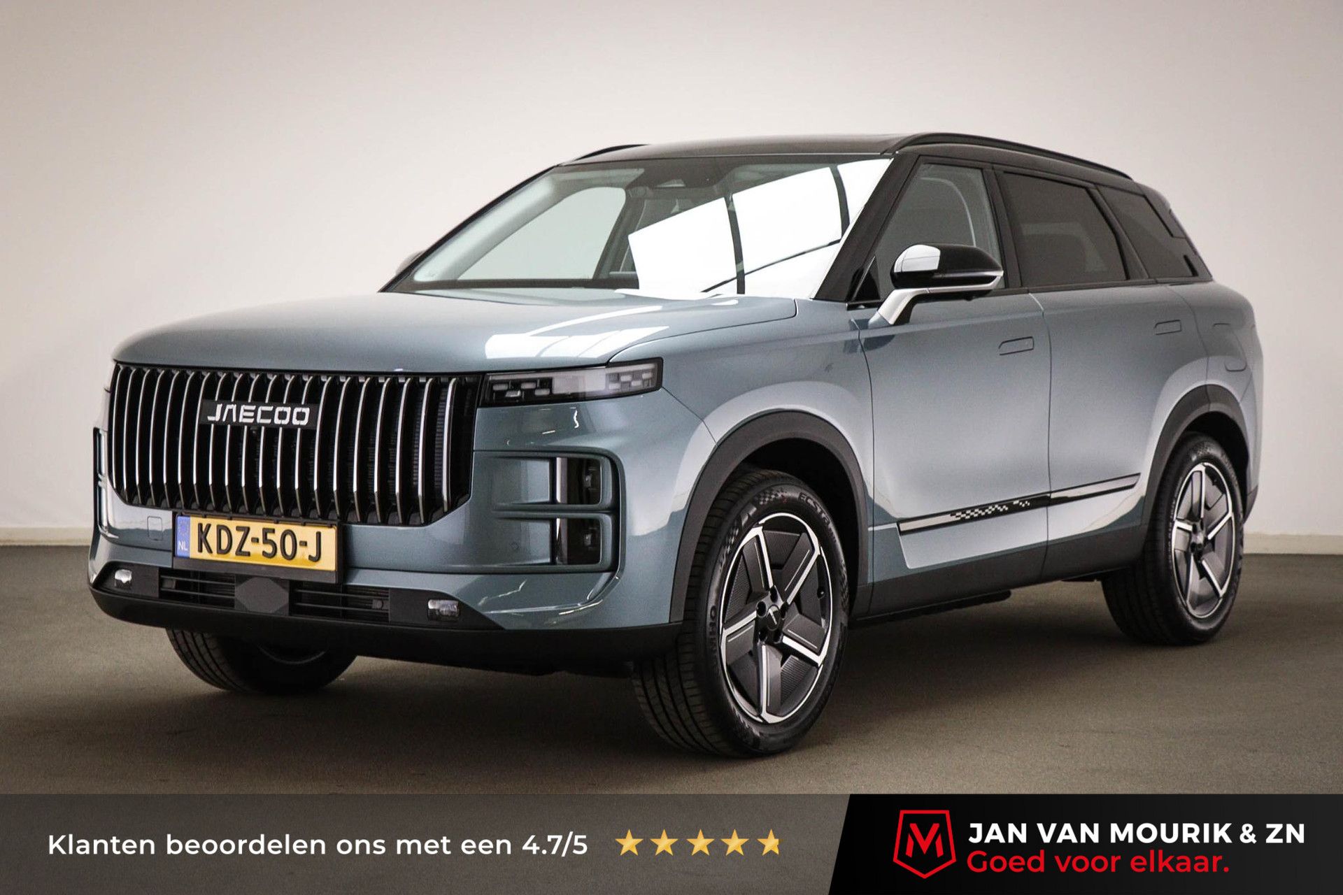 Jaecoo 7 met kenteken KDZ-50-J – vooraanzicht