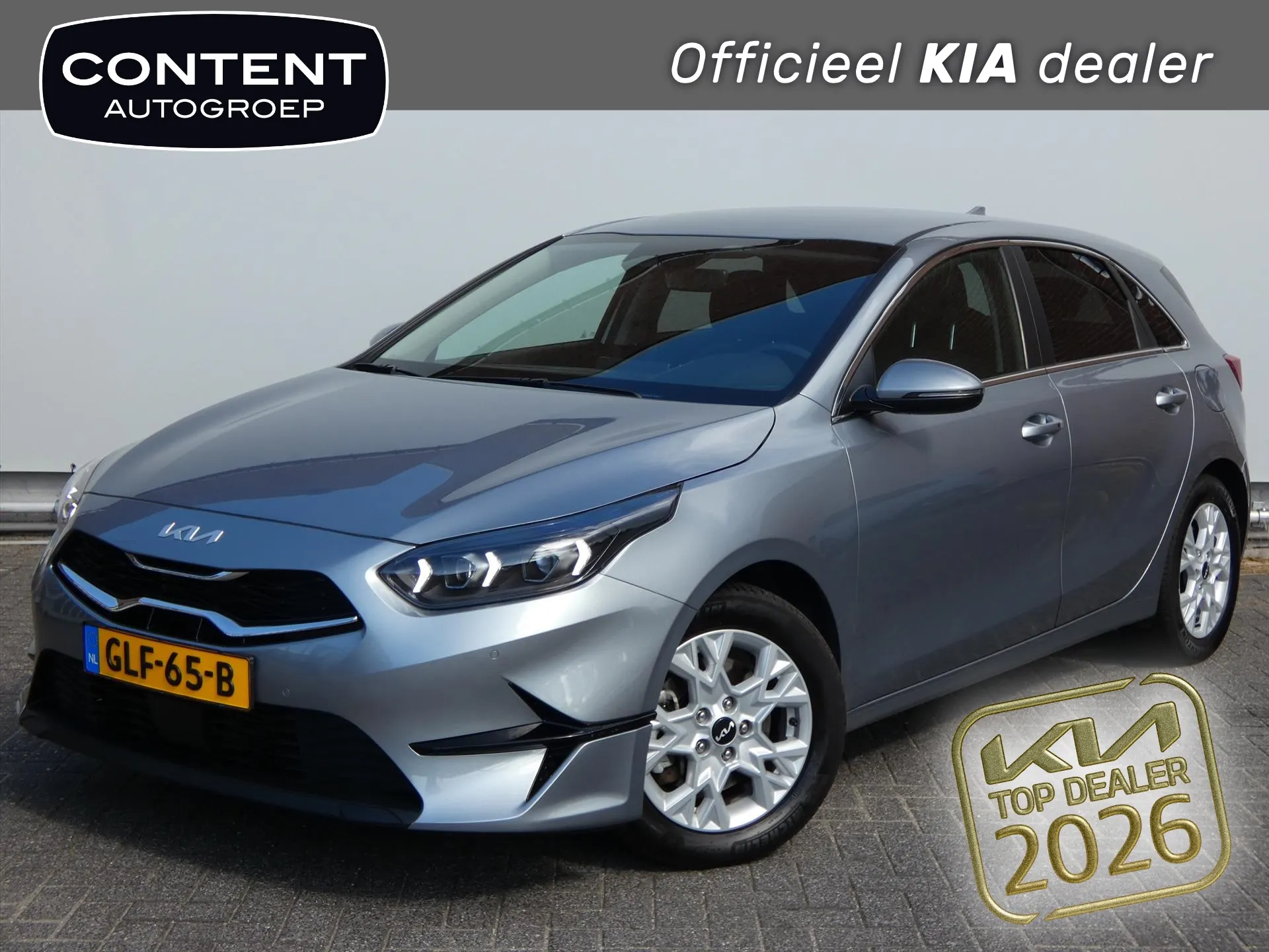 Kia Ceed met kenteken GLF-65-B – vooraanzicht
