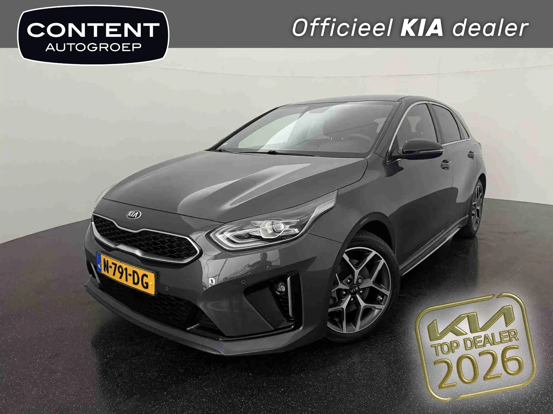 Kia Ceed met kenteken N-791-DG – vooraanzicht