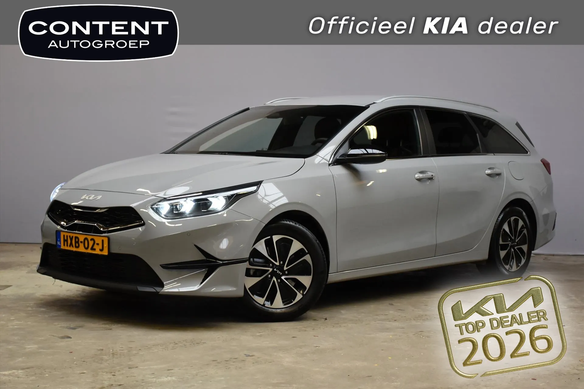 Kia CeedSportswagon met kenteken HXB-02-J – vooraanzicht