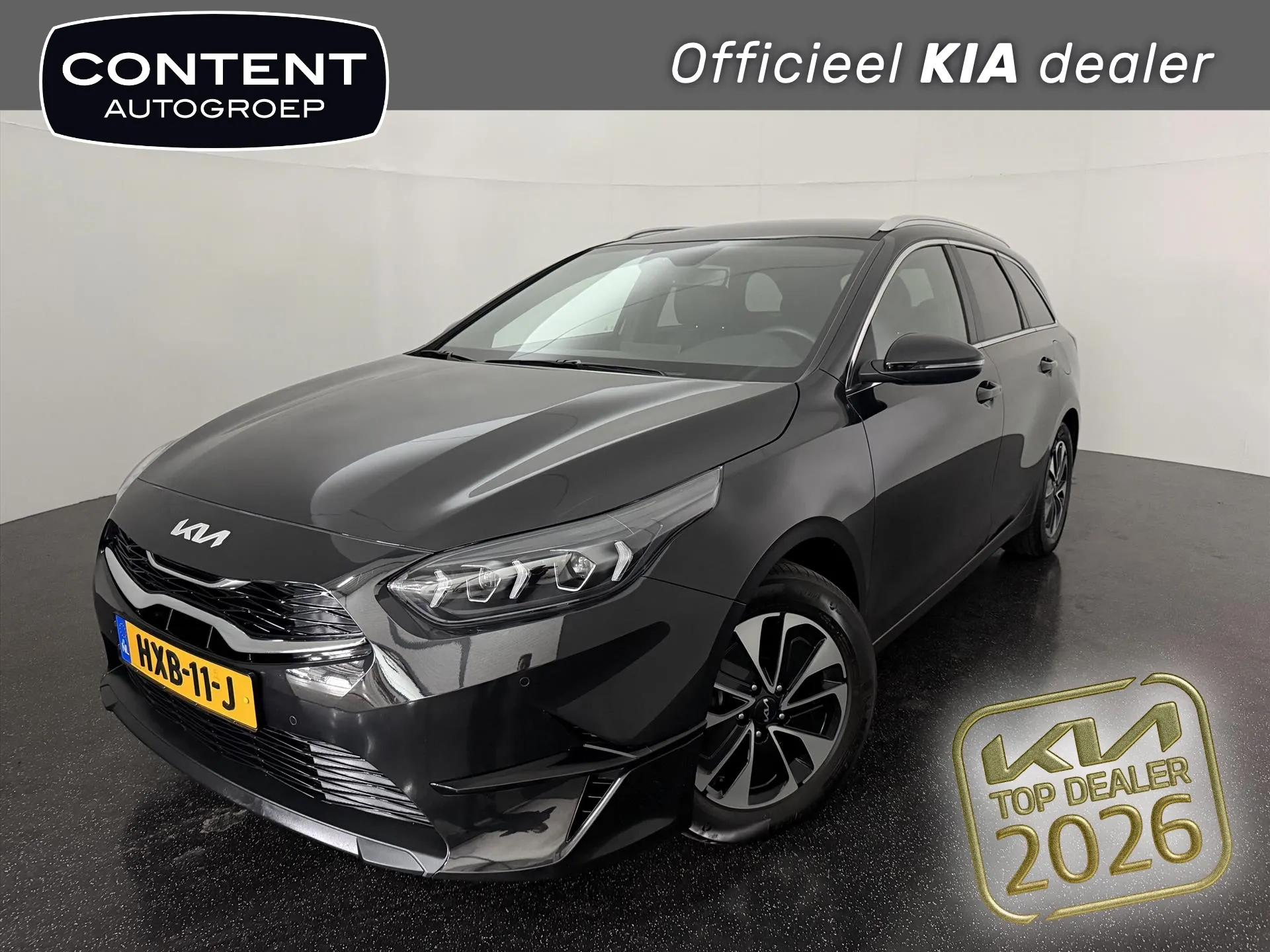 Kia CeedSportswagon met kenteken HXB-11-J – vooraanzicht