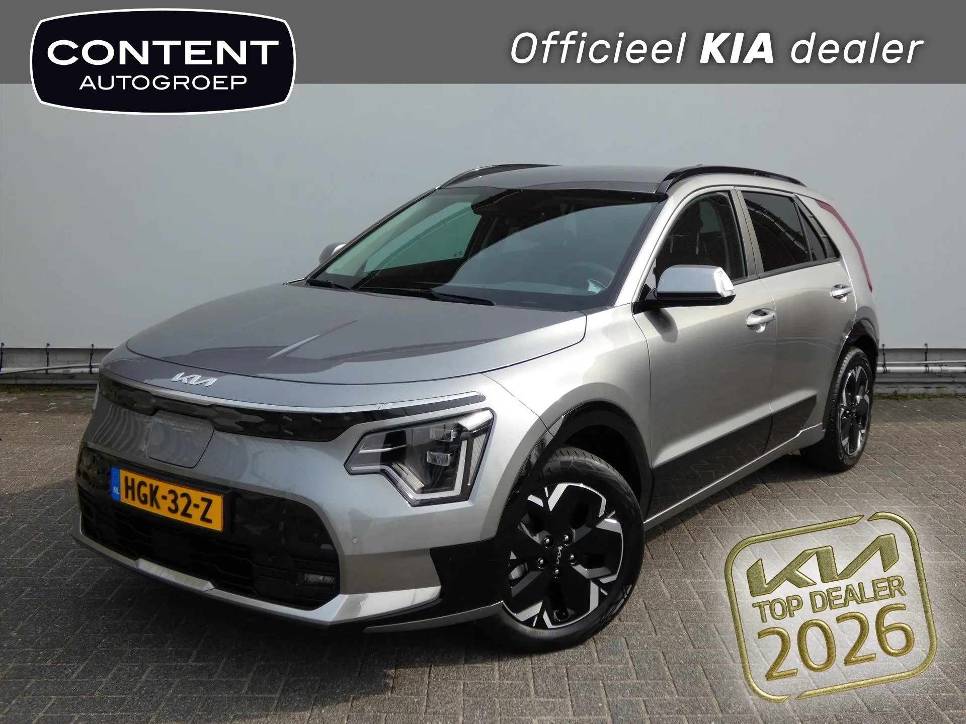 Kia e-Niro met kenteken HGK-32-Z – vooraanzicht