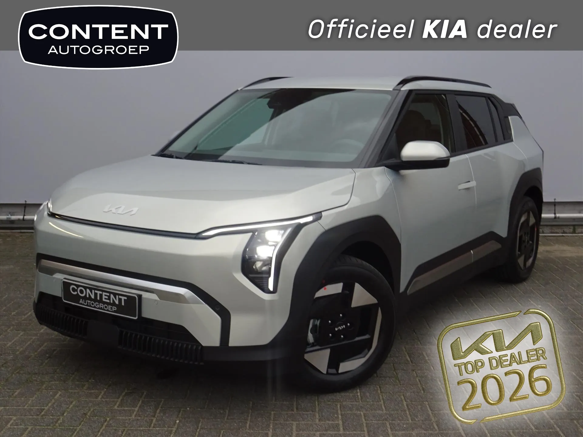 Kia EV3 met kenteken 74312 – vooraanzicht