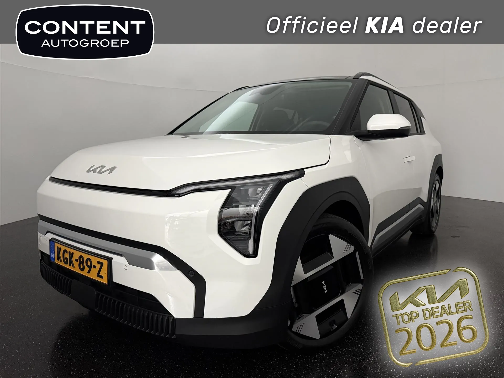 Kia EV3 met kenteken KGK-89-Z – vooraanzicht
