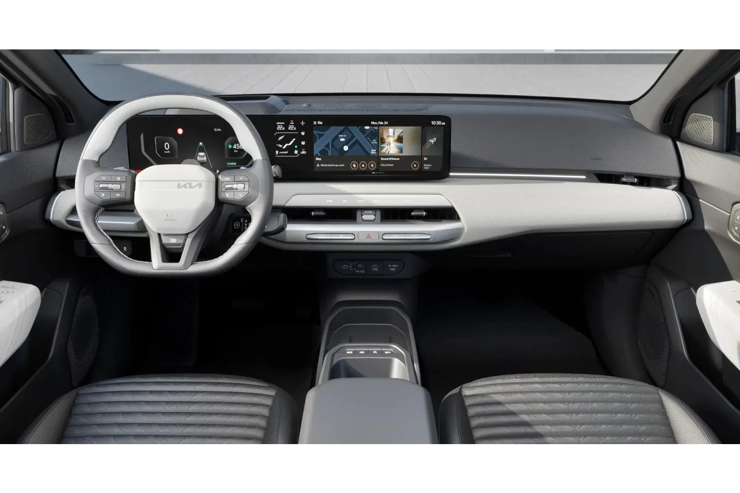 Kia EV4 met kenteken 71671 – interieur