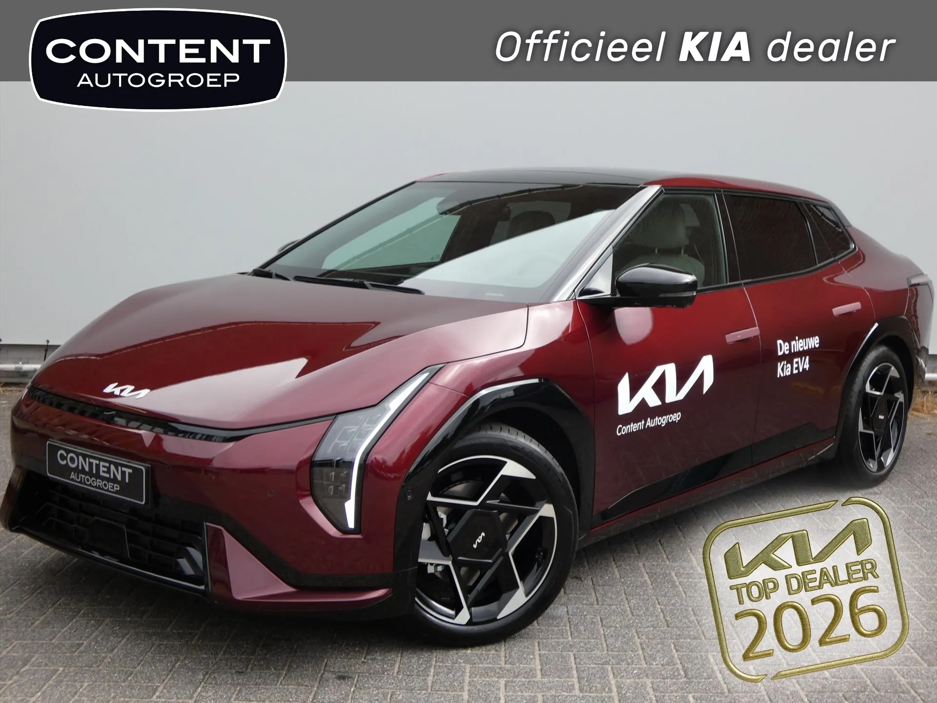 Kia EV4 met kenteken 71874 – vooraanzicht