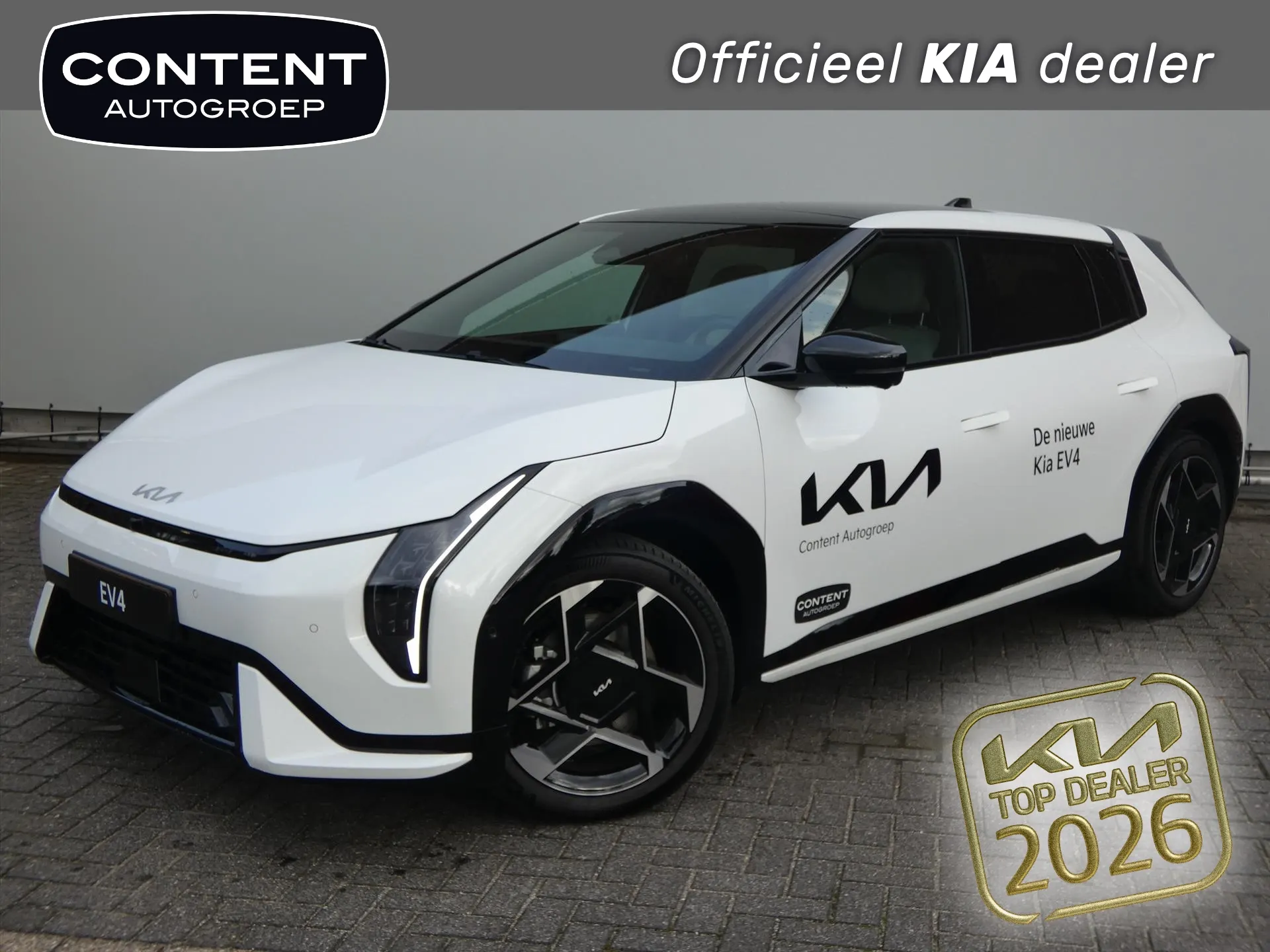 Kia EV4 met kenteken 73061 – vooraanzicht