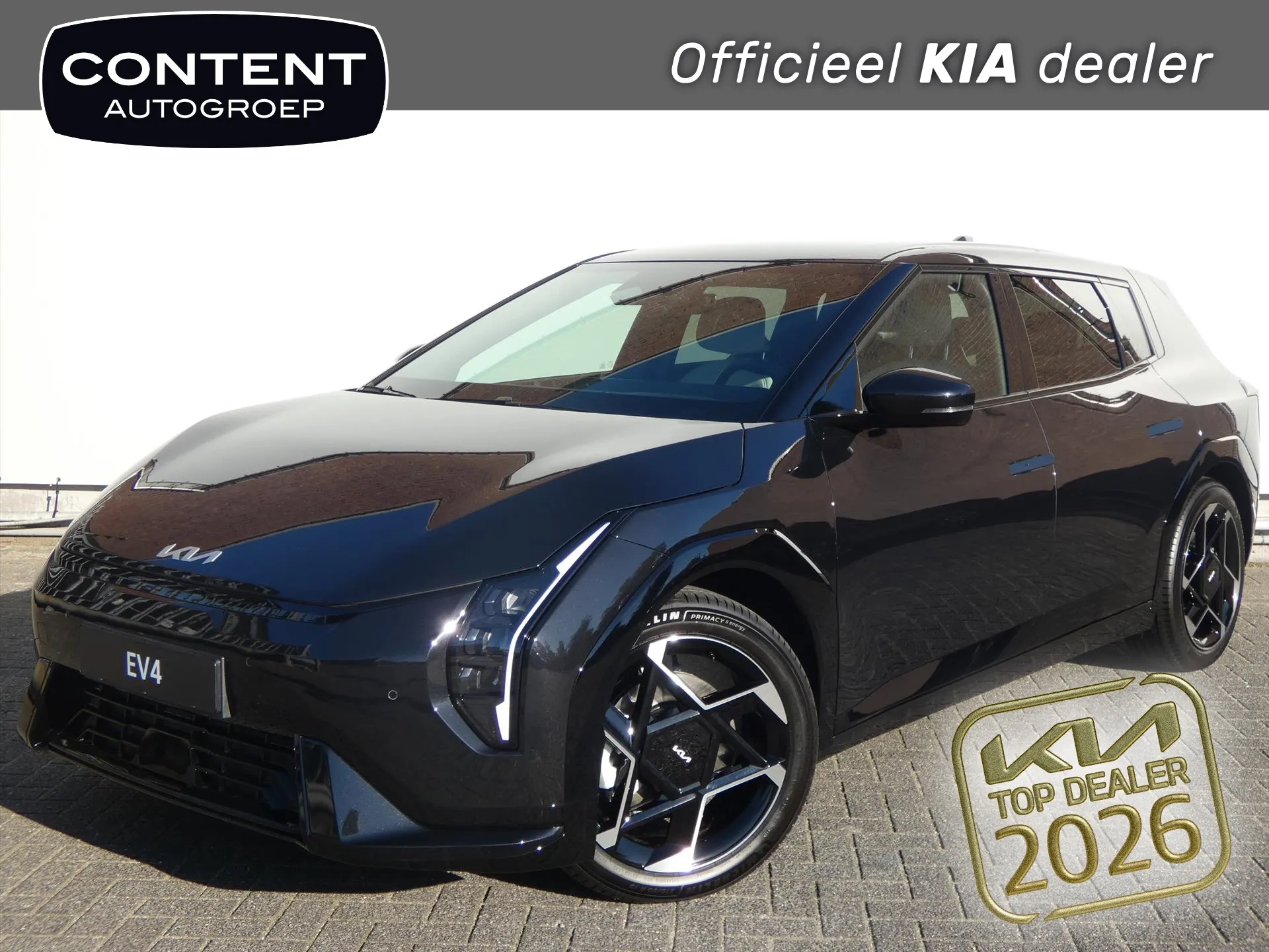 Kia EV4 met kenteken 73270 – vooraanzicht