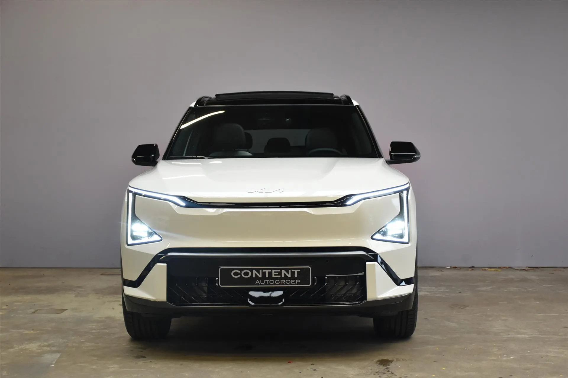 Kia EV5 met kenteken 72194 – dashboard
