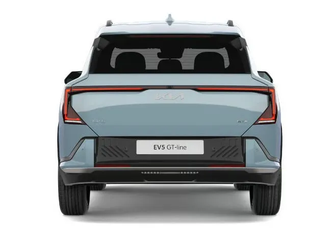 Kia EV5 met kenteken 72203 – dashboard