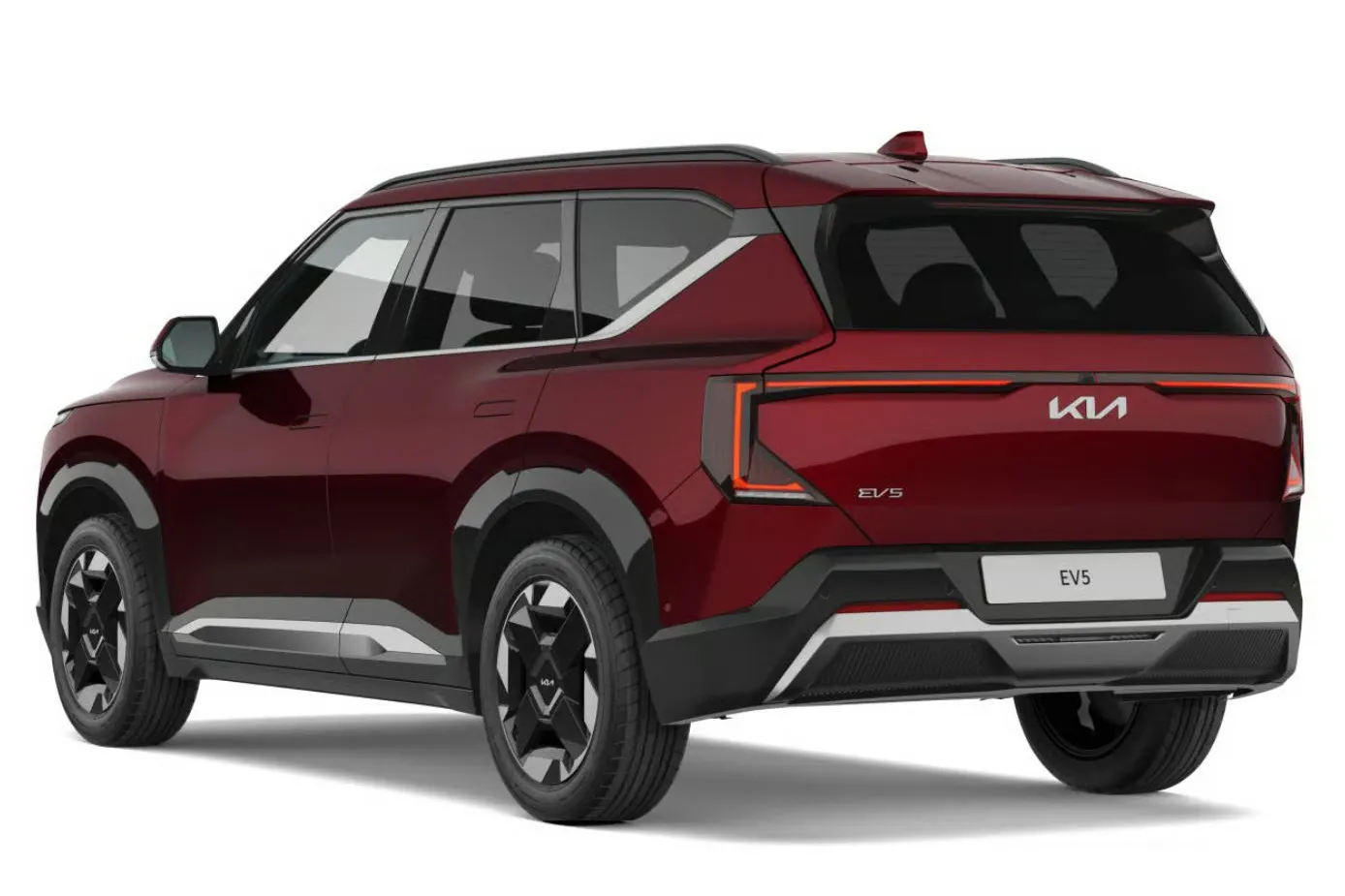 Kia EV5 met kenteken 72208 – achteraanzicht