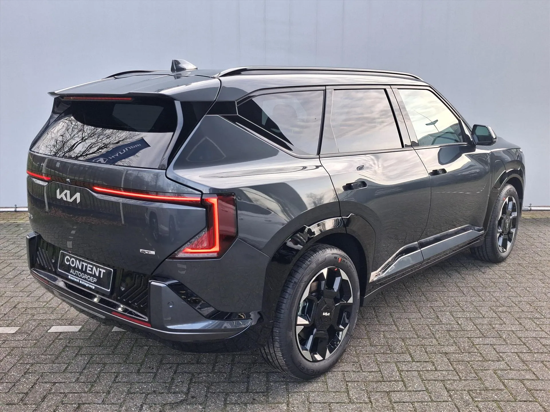 Kia EV5 met kenteken 73921 – dashboard