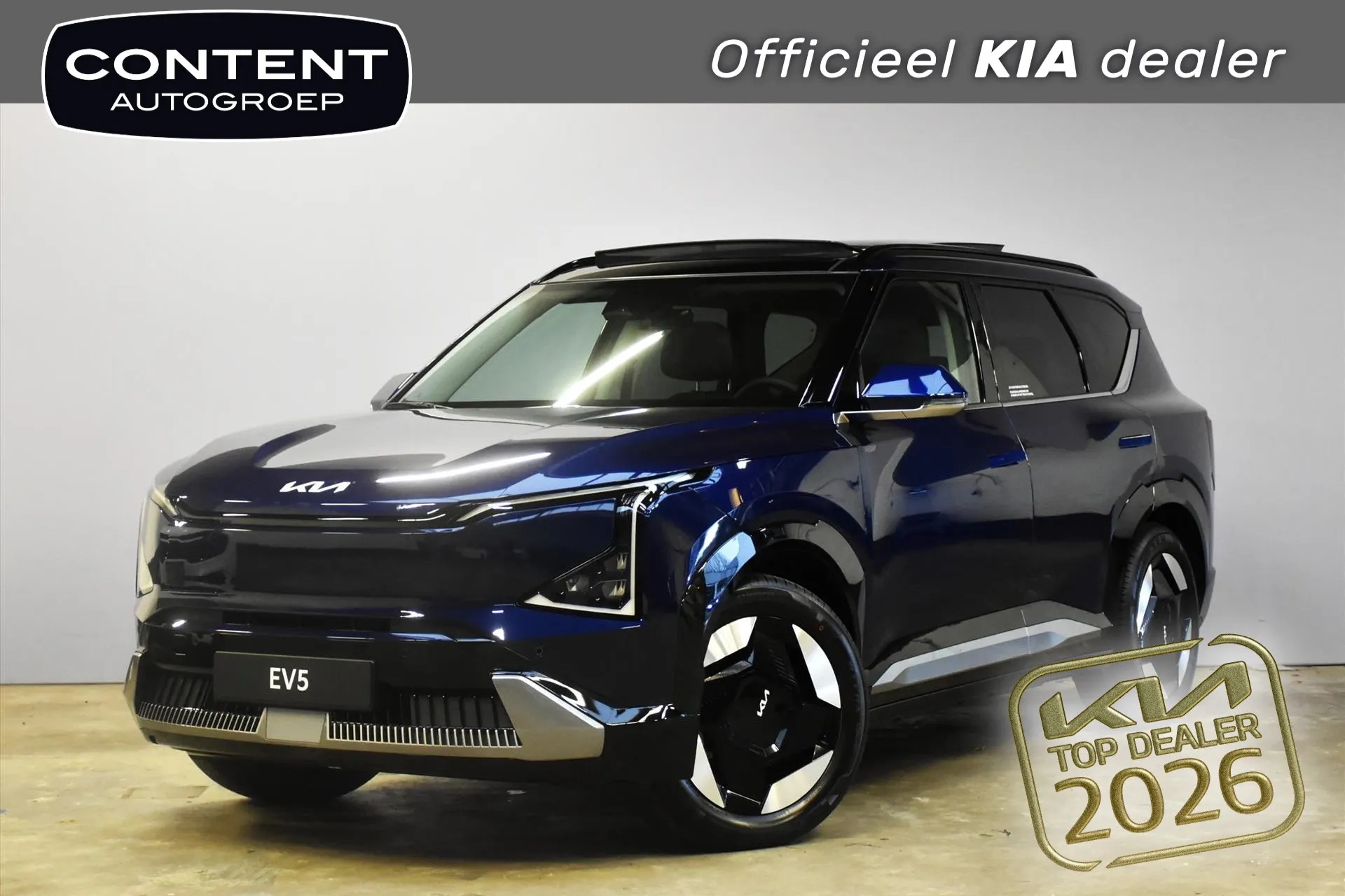 Kia EV5 met kenteken 74362 – vooraanzicht