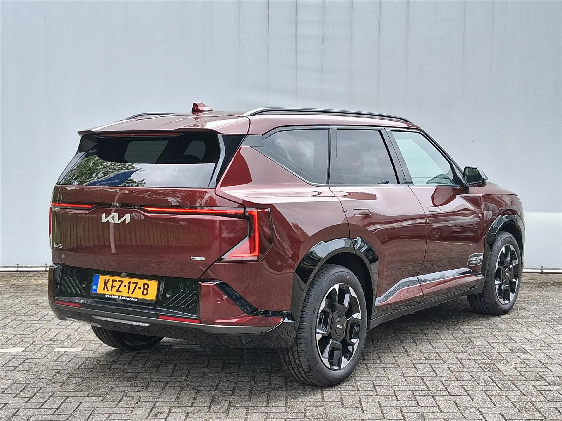 Kia EV5 met kenteken KFZ-17-B – detailfoto