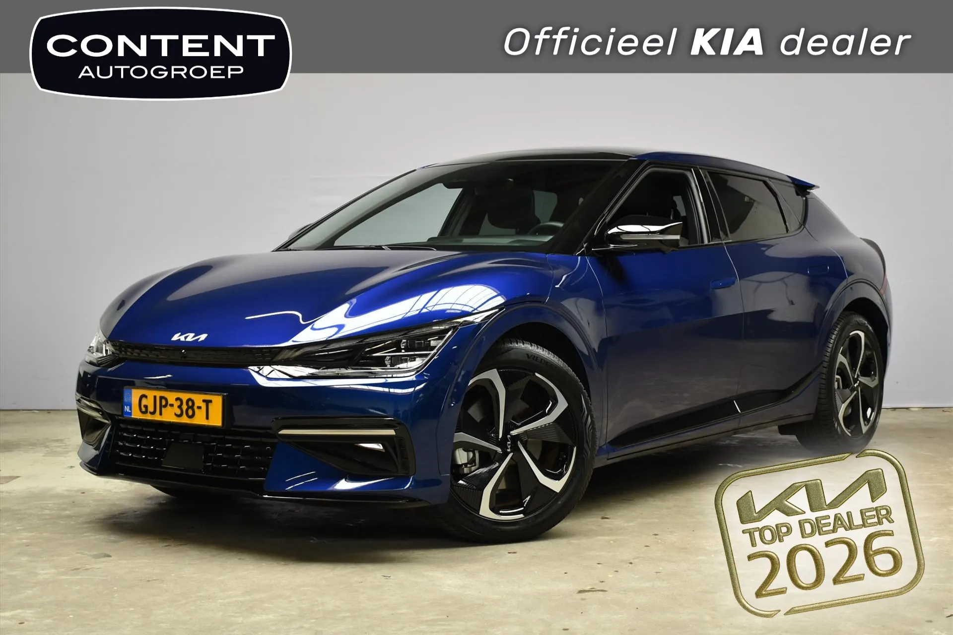 Kia EV6 met kenteken GJP-38-T – vooraanzicht