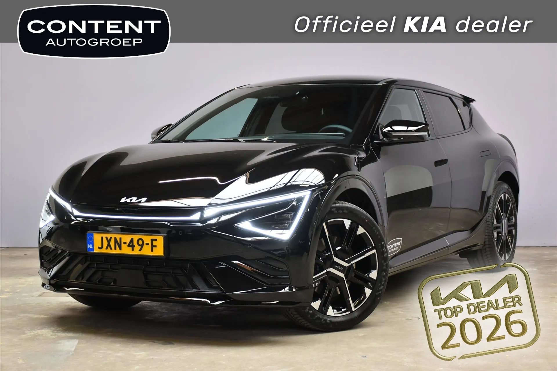 Kia EV6 met kenteken JXN-49-F – vooraanzicht