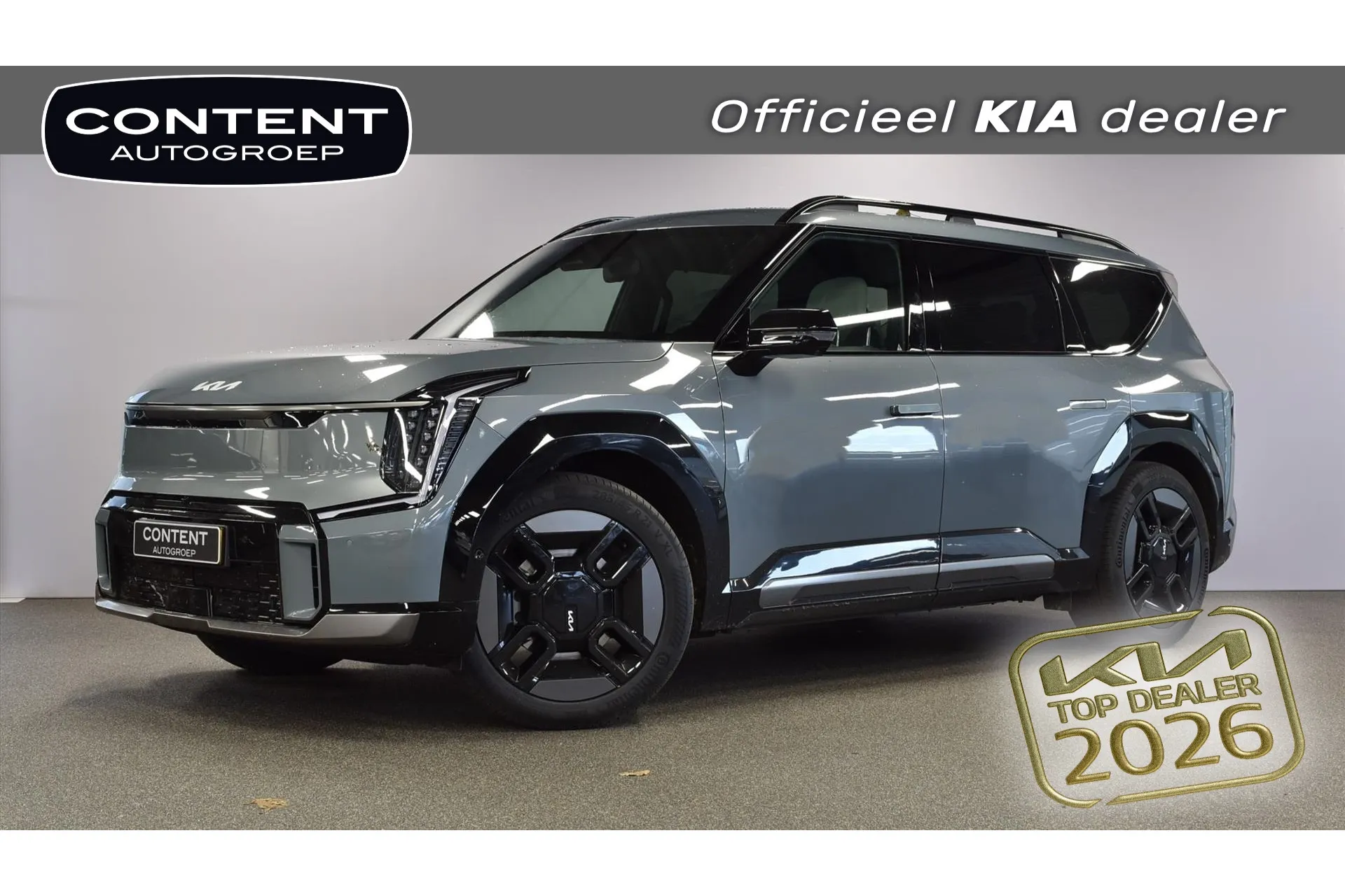 Kia EV9 met kenteken 55061 – vooraanzicht