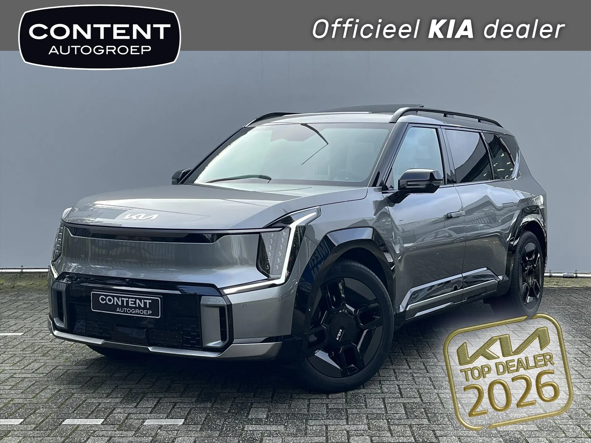 Kia EV9 met kenteken 57222 – vooraanzicht