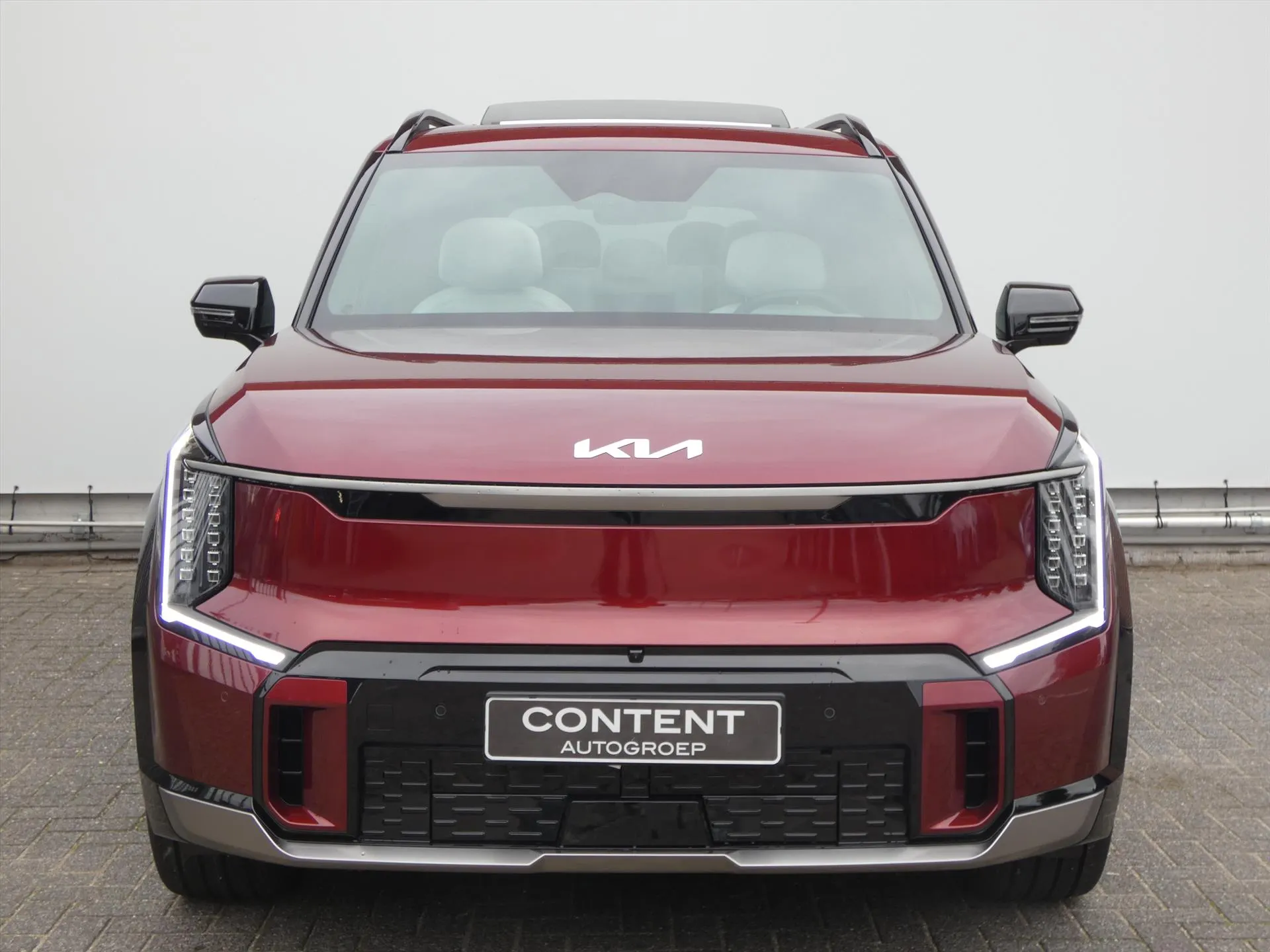 Kia EV9 met kenteken 73085 – achteraanzicht