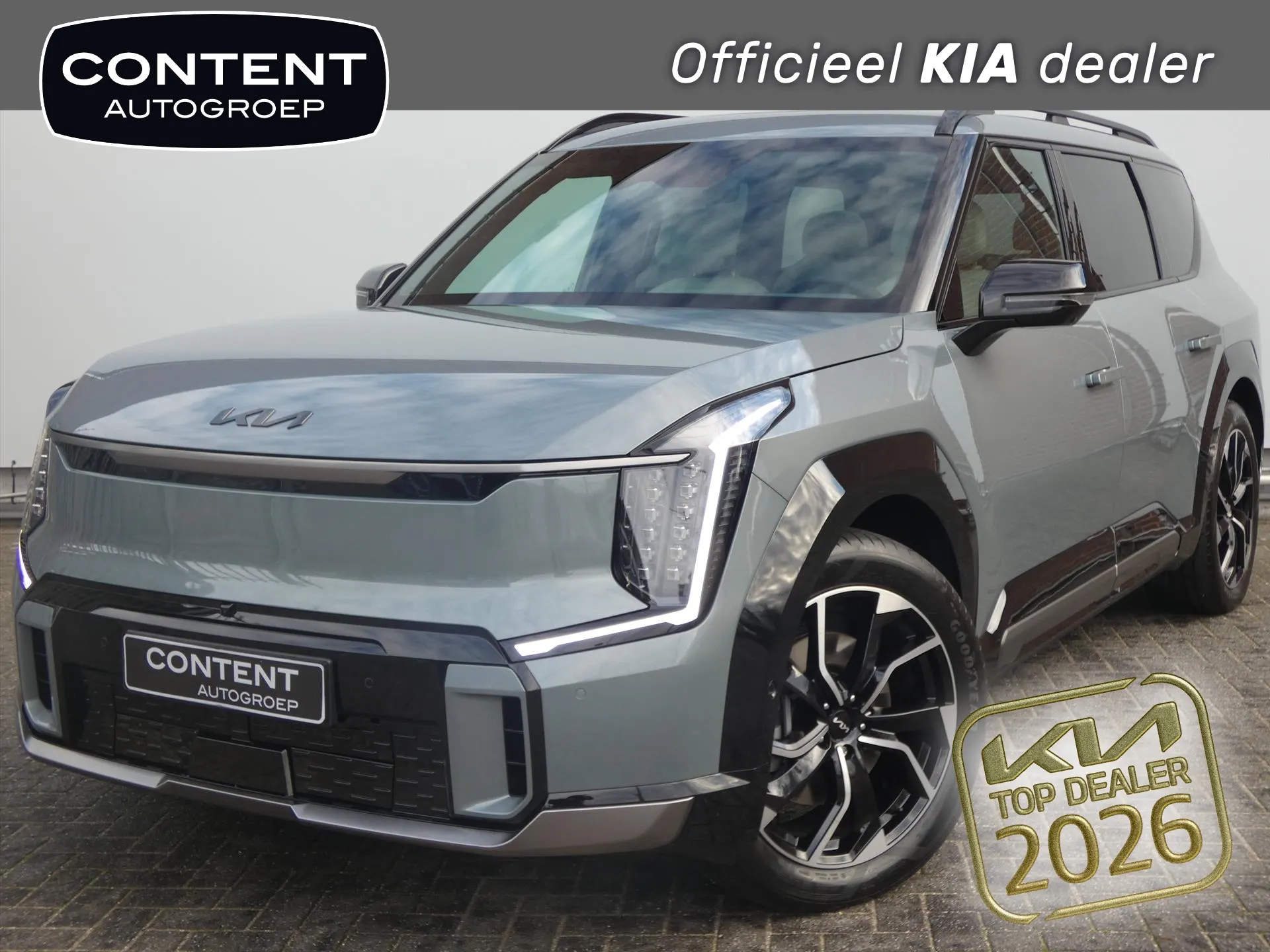 Kia EV9 met kenteken 73087 – vooraanzicht