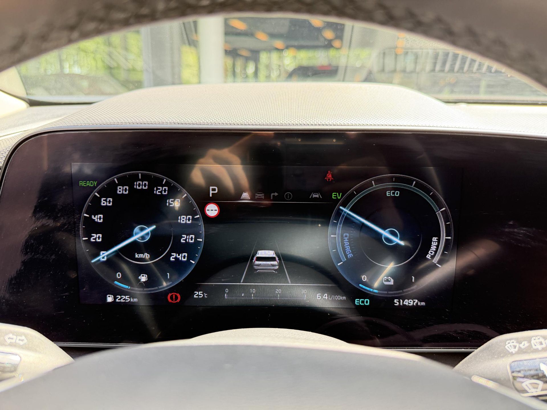 Kia Niro met kenteken GPK-10-K – dashboard