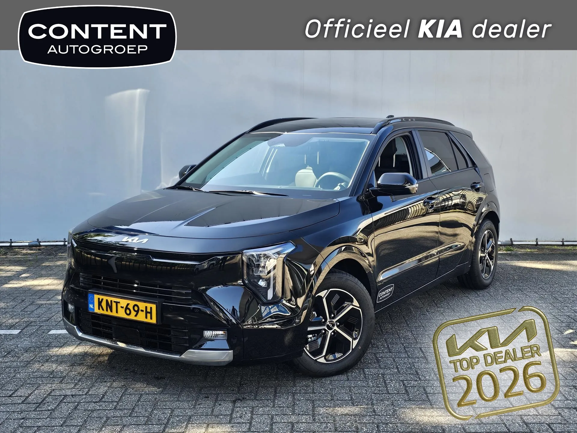 Kia Niro met kenteken KNT-69-H – vooraanzicht
