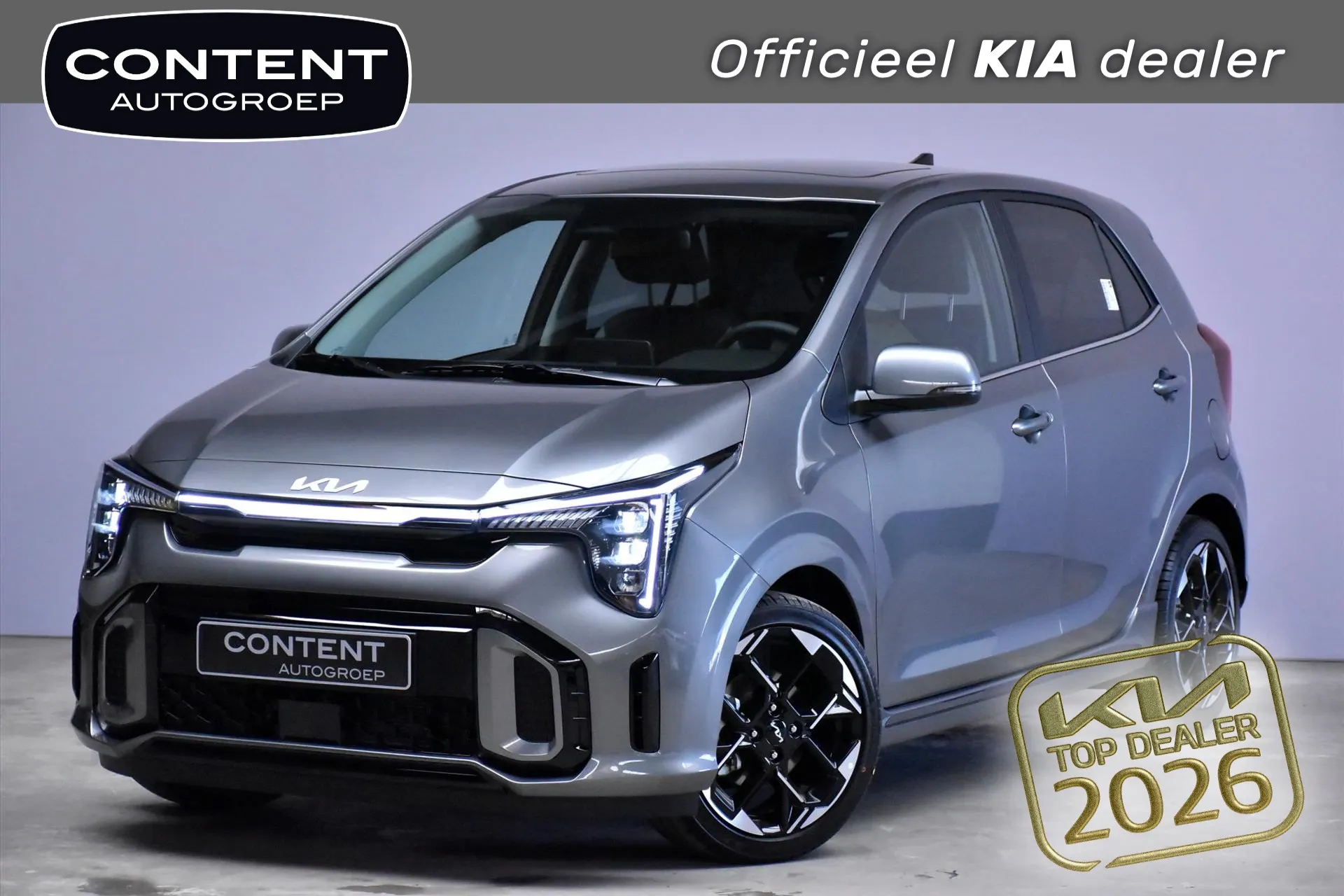 Kia Picanto met kenteken 67555 – vooraanzicht