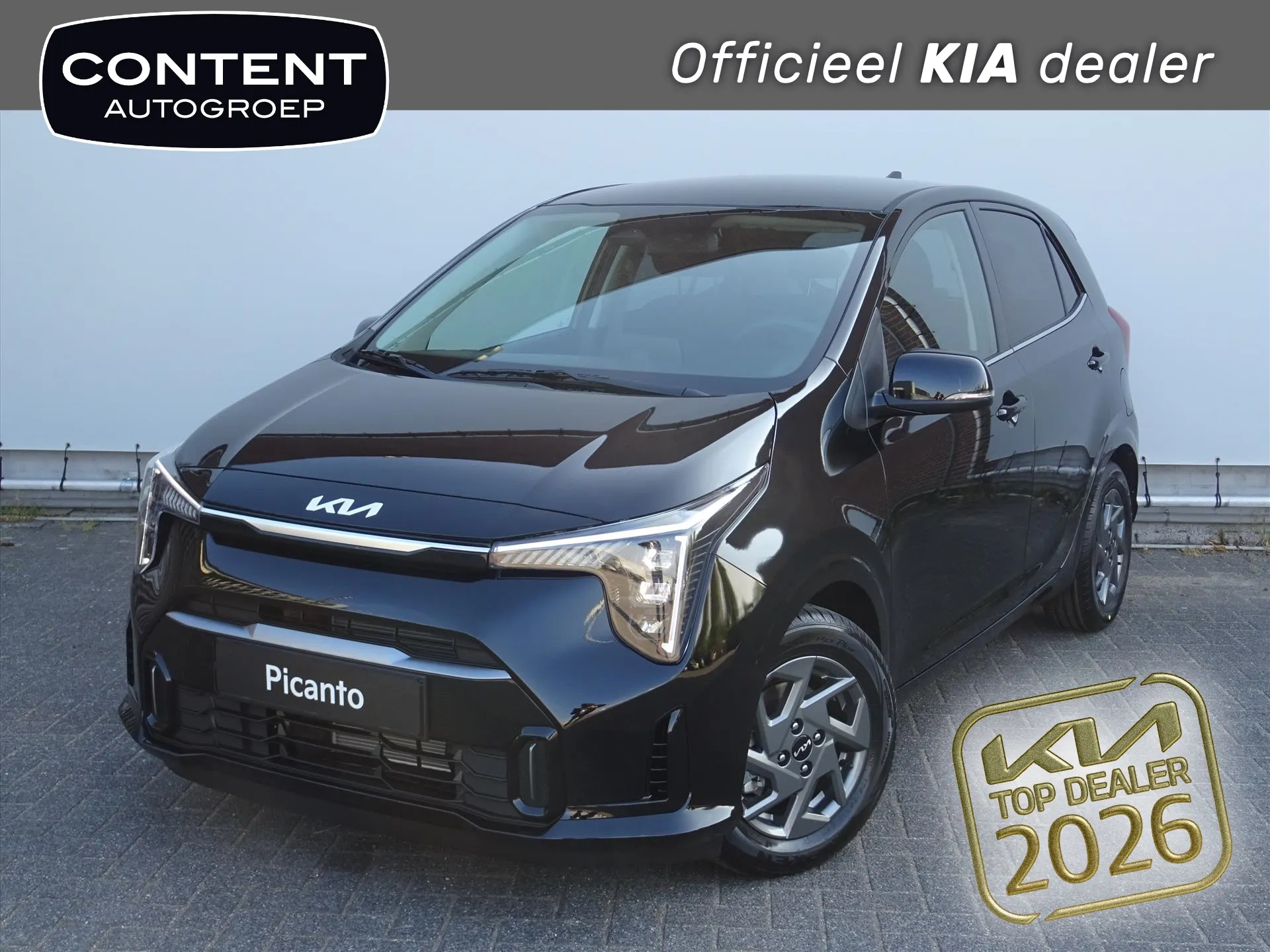 Kia Picanto met kenteken 74129 – vooraanzicht