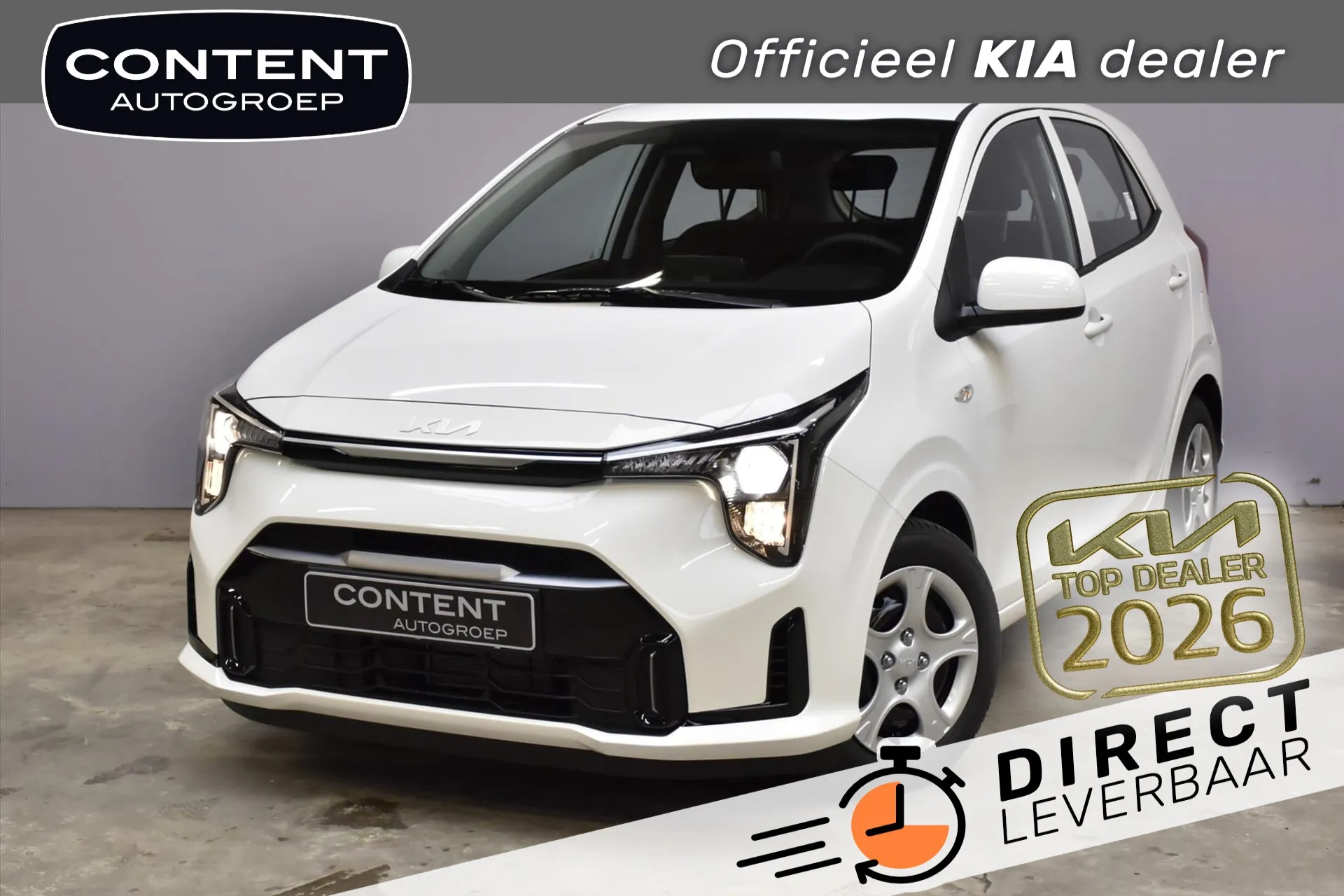 Kia Picanto met kenteken 76675 – vooraanzicht