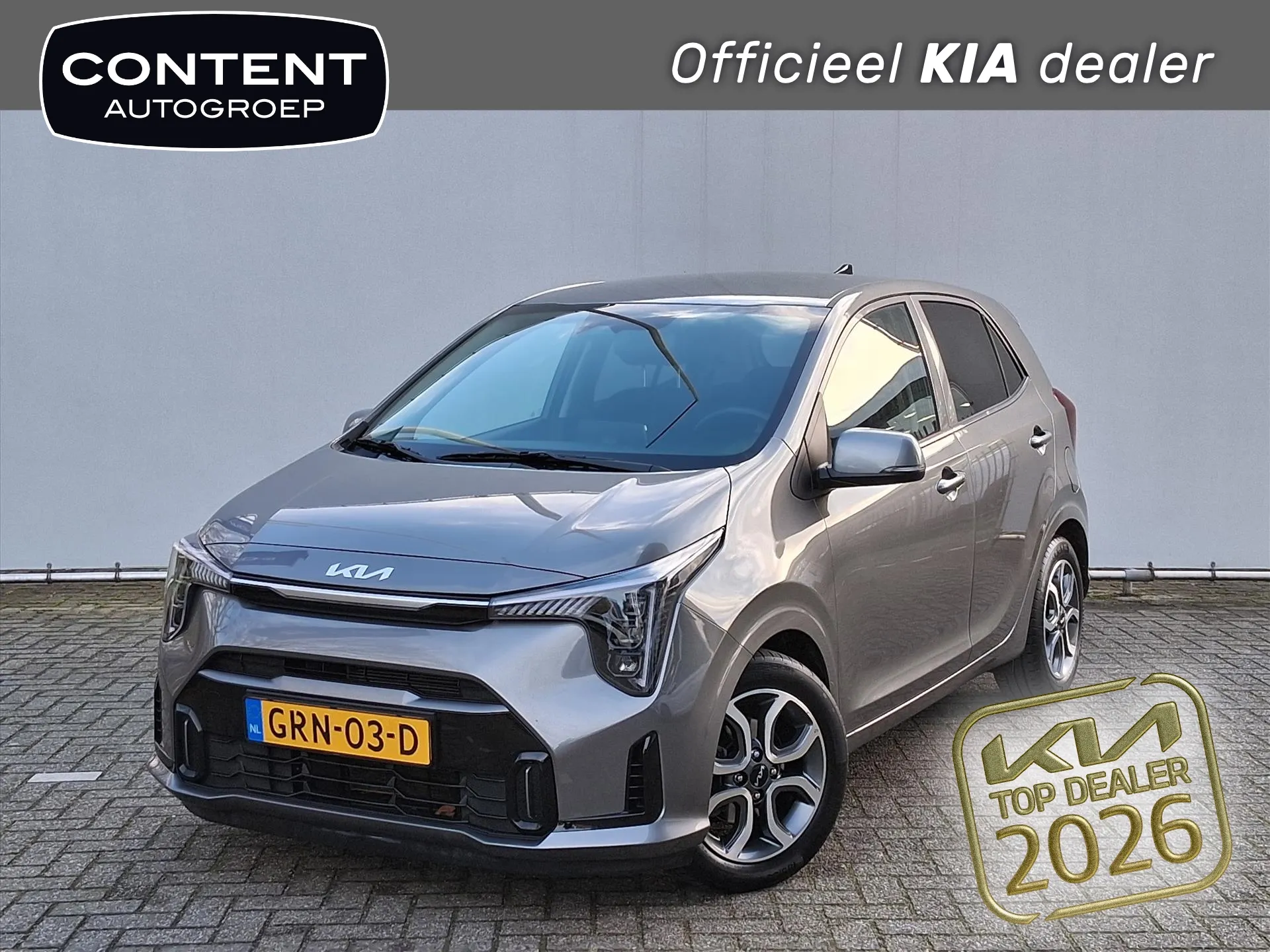 Kia Picanto met kenteken GRN-03-D – vooraanzicht