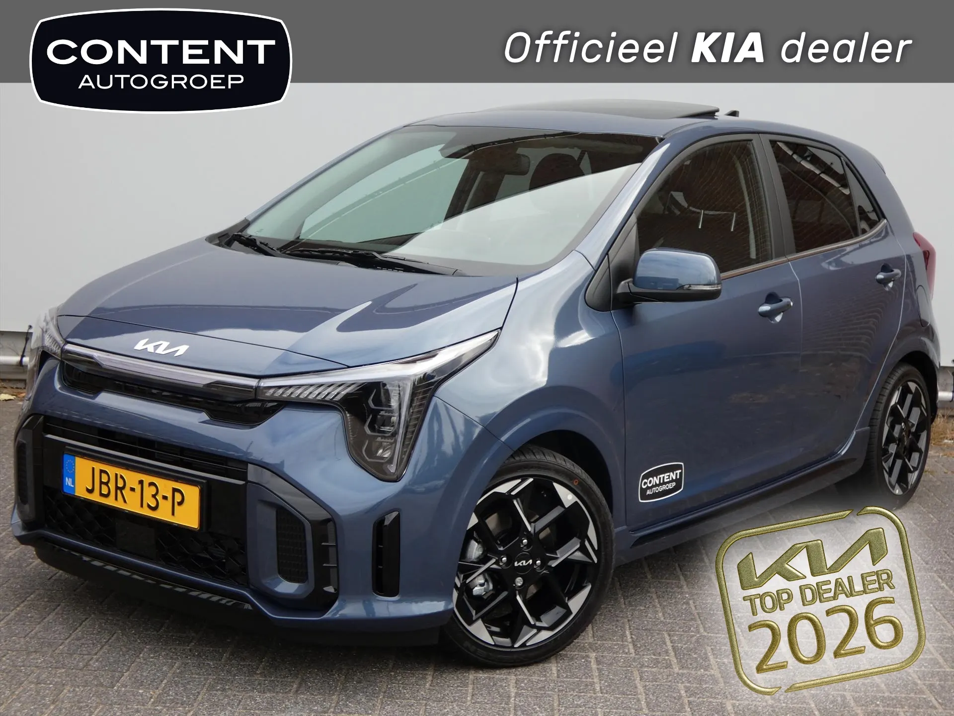Kia Picanto met kenteken JBR-13-P – vooraanzicht