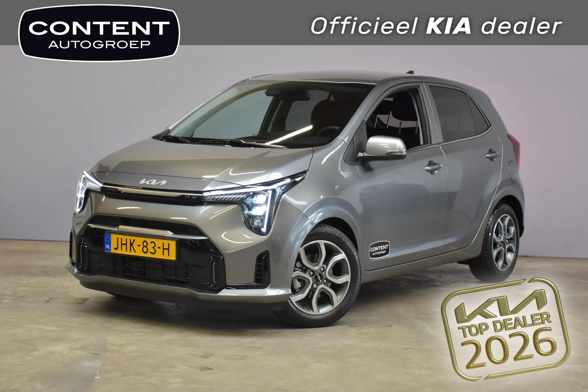 Kia Picanto met kenteken JHK-83-H – vooraanzicht