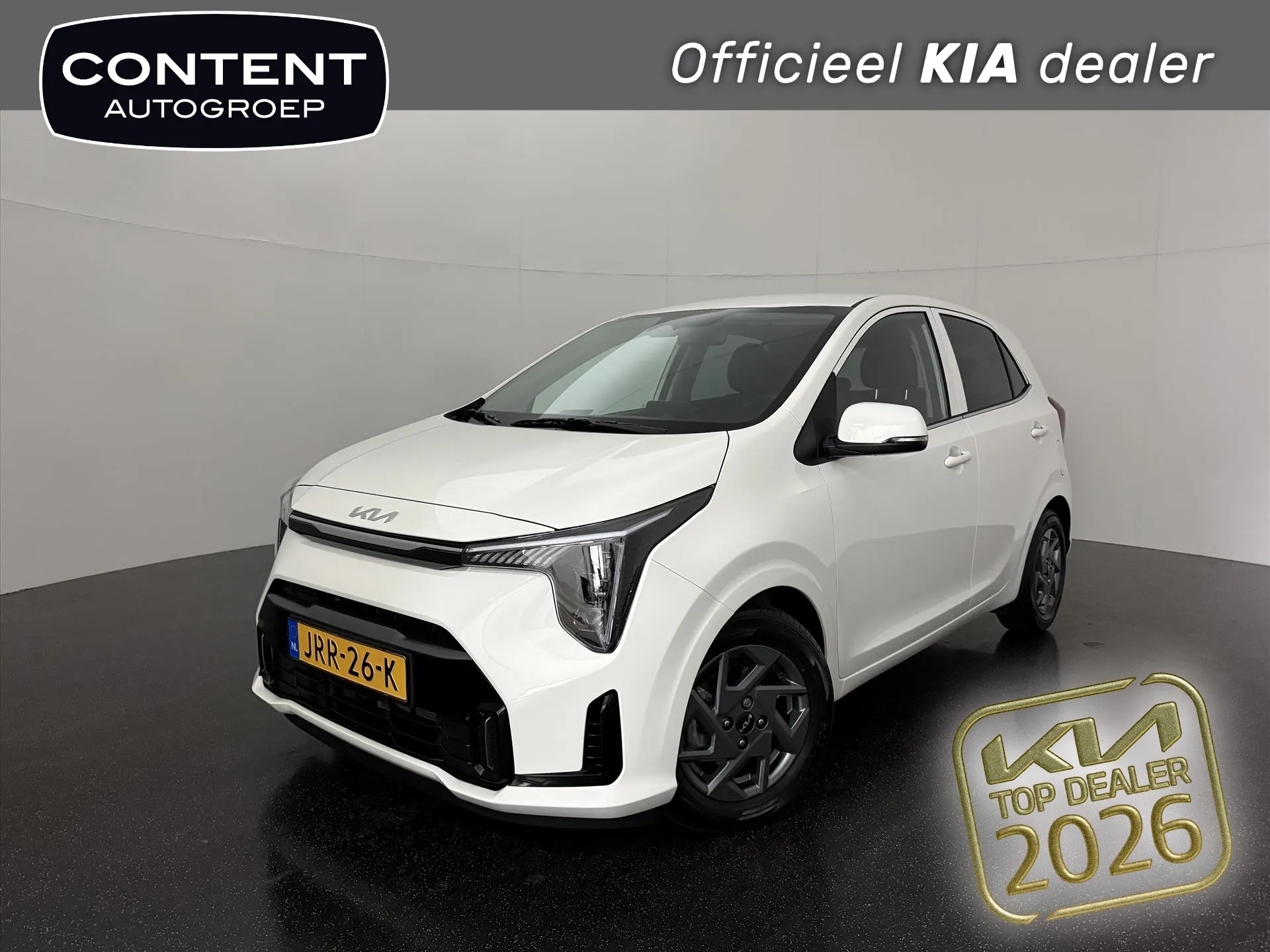 Kia Picanto met kenteken JRR-26-K – vooraanzicht