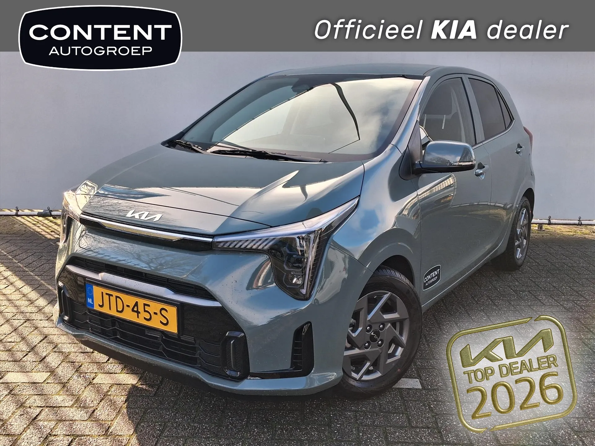 Kia Picanto met kenteken JTD-45-S – vooraanzicht