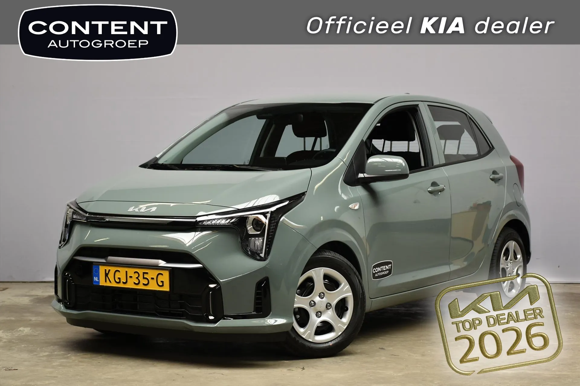 Kia Picanto met kenteken KGJ-35-G – vooraanzicht